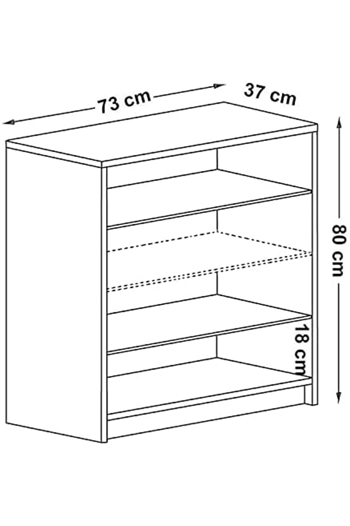Kns-104-C-Beyaz 2 Cam Kapaklı Konsol 1014773