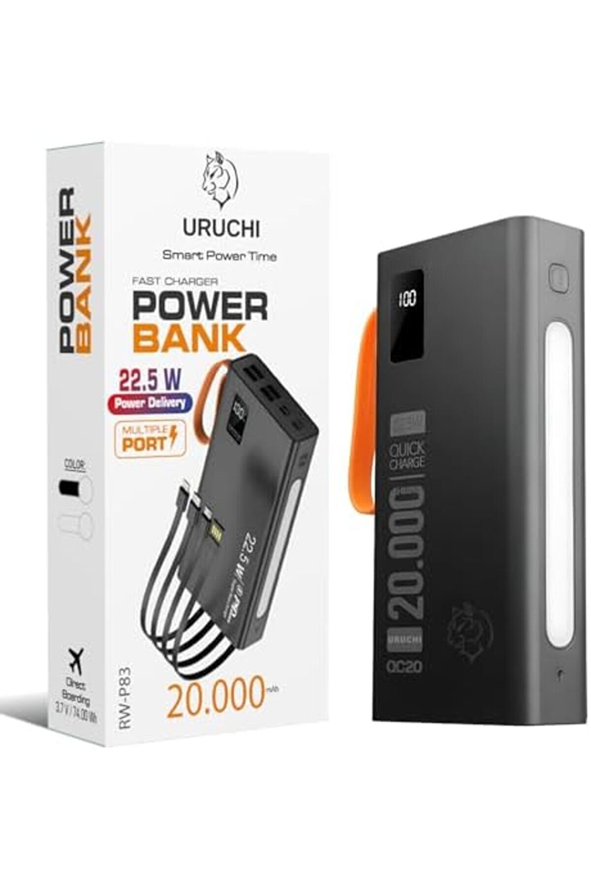 Pltnstoreshop 22.5W Pd 3.0 Hızlı Şarj Powerbank, 20.000 Mah Gerçek Kapasi̇te, Type-C İle İphone 15/16