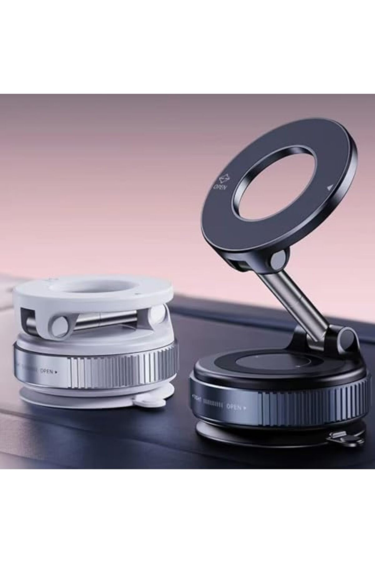 360 Dönebi̇len Ayarlanabi̇li̇r Her Yerde Kullanılabi̇len Vakumlu K007 Telefon Tutucu 1014773