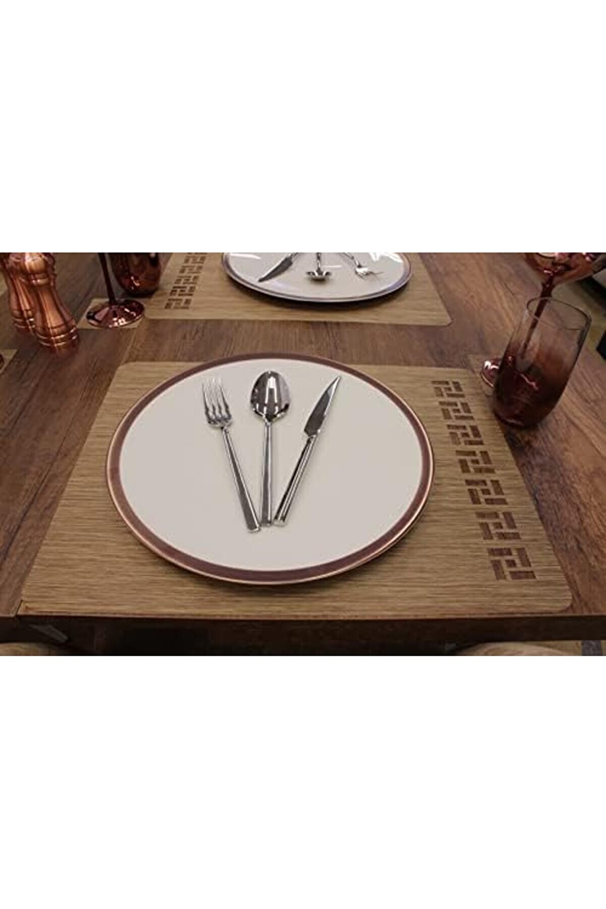 Tangram Bambu Desen Kesi̇m Servi̇s 2 Adet 35X45 Cm 1014773