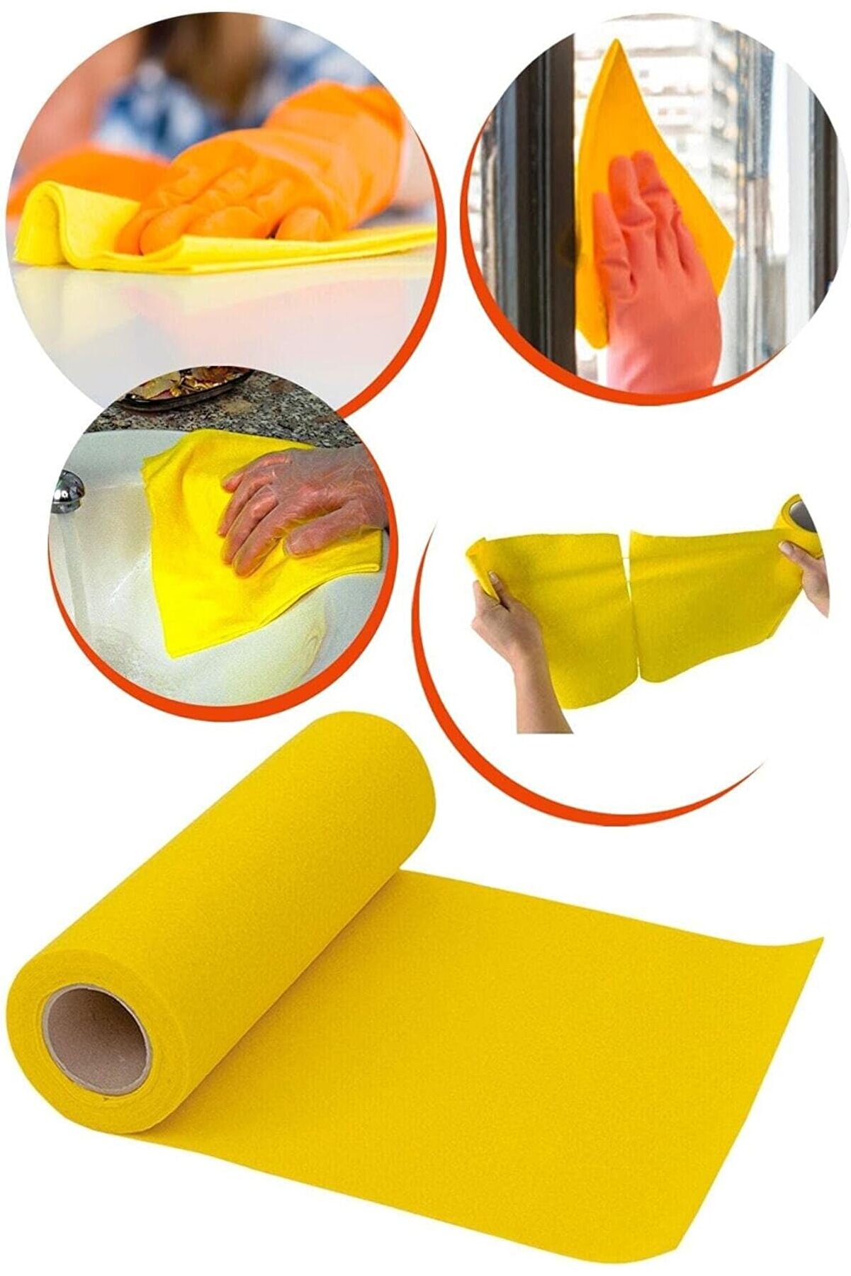 STOREMAX Sarı Rulo Temizlik Bezi 15 Yaprak Kes Kullan 1410 1014773