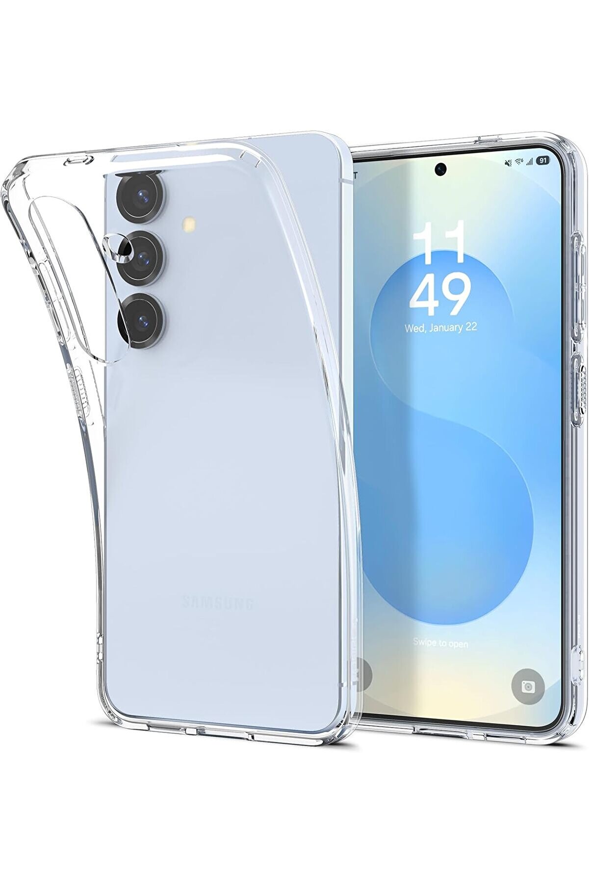 STOREMAX S25 ince Kılıf Crystal Sararma Karşıtı DuraClear™ Hava Kanalı Teknolojisi™ Askeri Sınıf Koruma Cryst