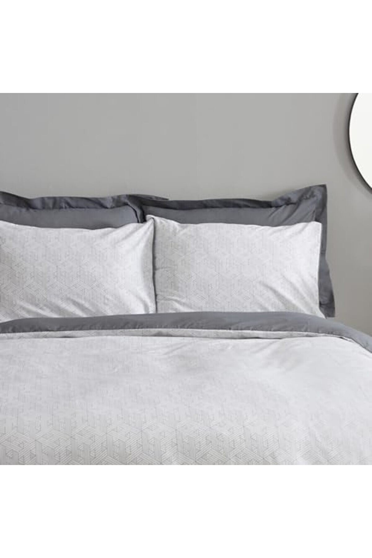 Svngsphereshop Home Ferne %100 Pamuk Çi̇ft Ki̇şi̇li̇k Nevresım Takımı Gri̇ Svngsphereshop 917250