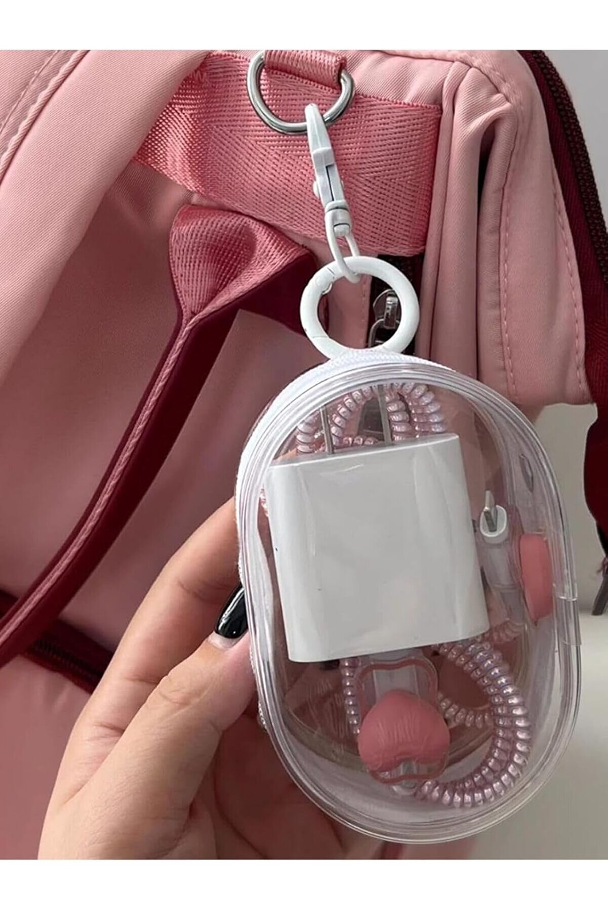 STOREMAX Mini Çanta Kulaklık Anahtarlık Kılıf Bozuk Şarj Cihazı Cüzdanı Kablo Organizer 1014773