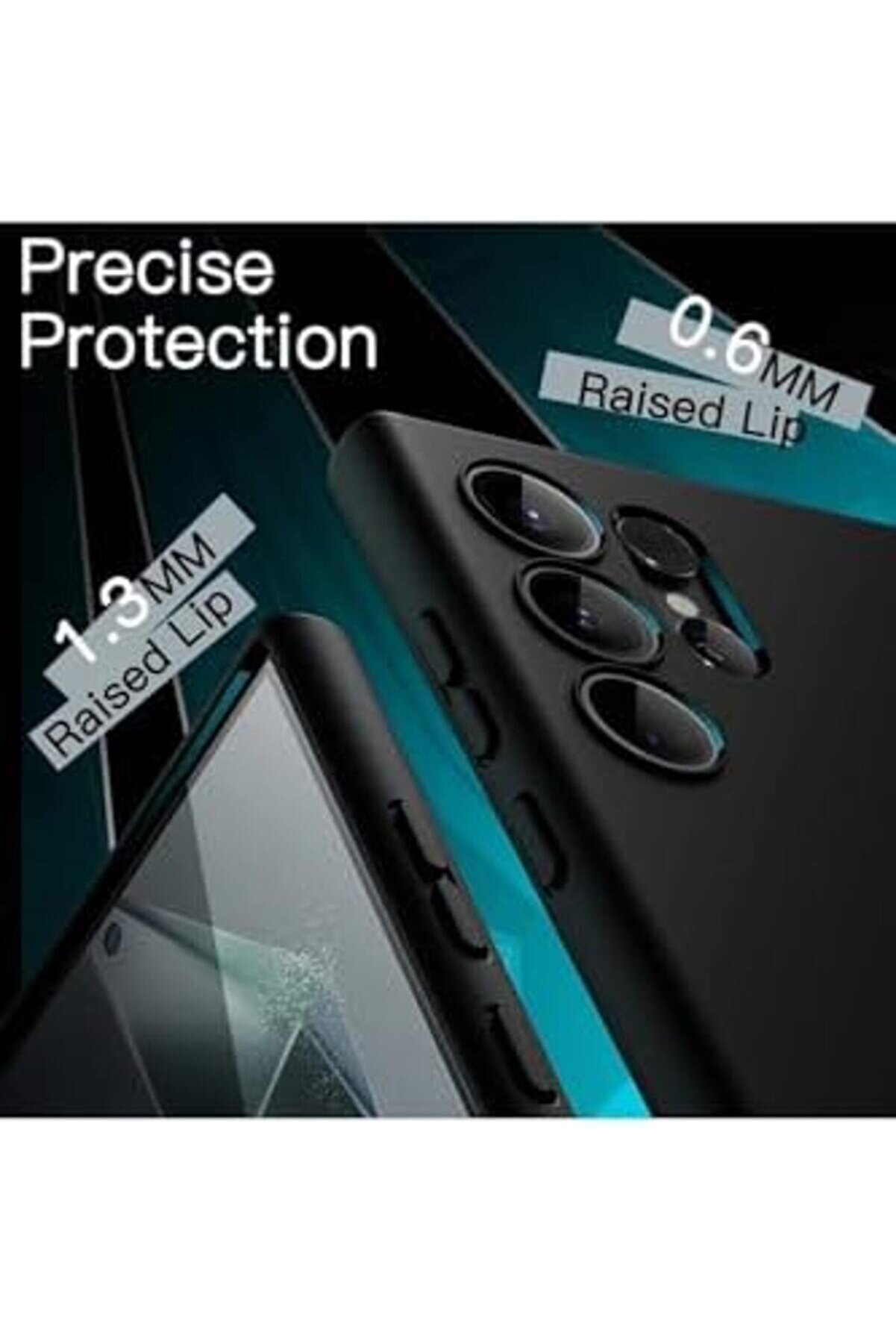 Aksesuar S24 Ultra İle Uyumlu İçi̇ Kadi̇fe Kamera Korumalı Lansman Si̇li̇kon Kılıf Yapılı Tam Koruma Sağ