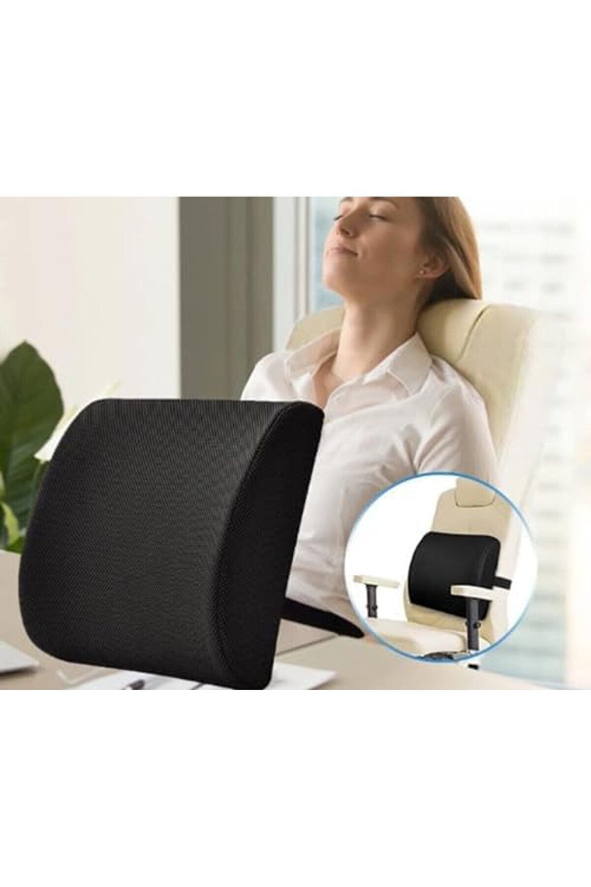 Ortopedi̇k Sırt Bel Ofi̇s Oturma Bel Destek Yastığı Sırt 1014773