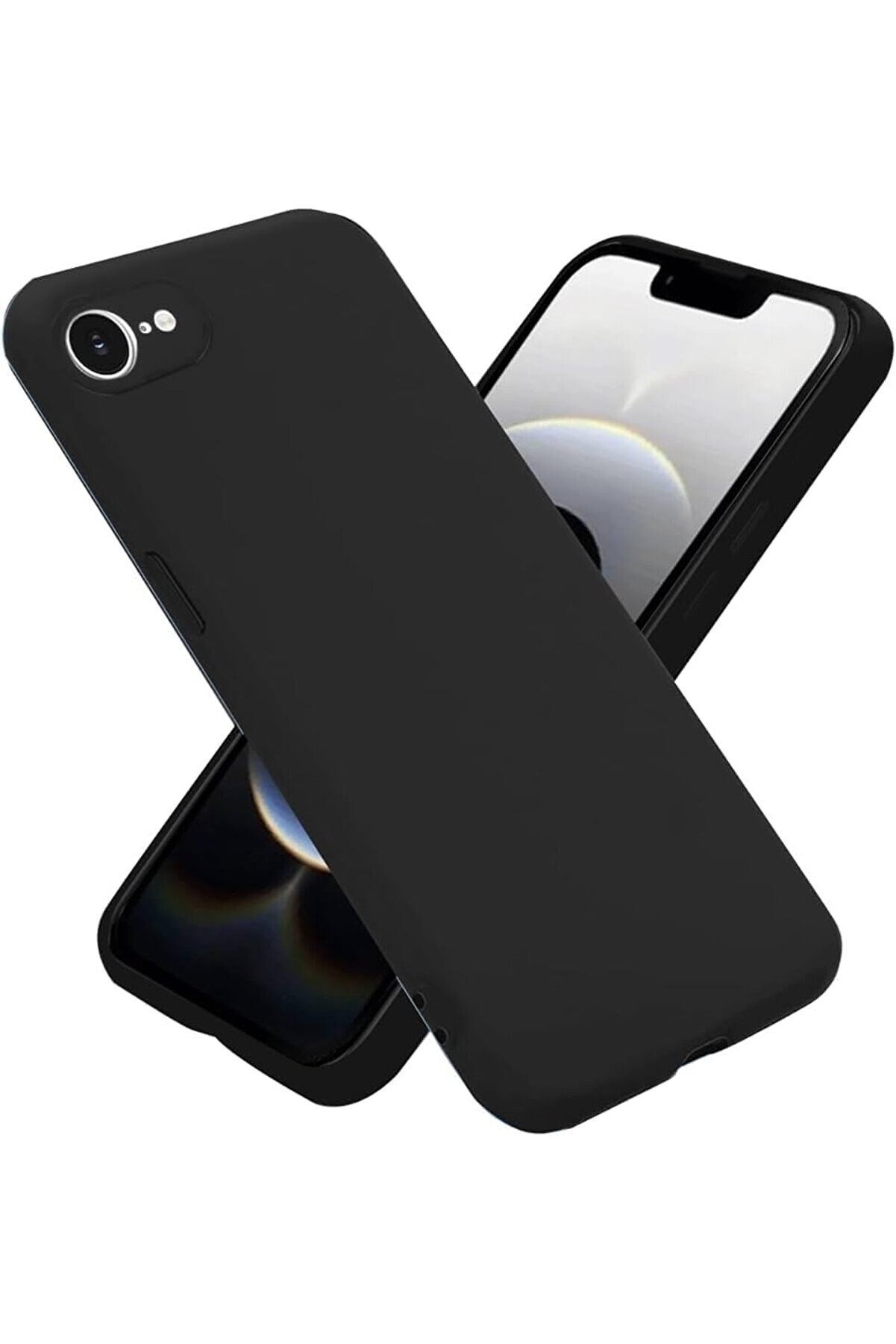 STOREMAX AKSESUAR iPhone 16E ile Uyumlu İ&ccedil;i Kadife Kamera Korumalı Lansman Silikon Kılıf İnce Yapılı Tam Koru