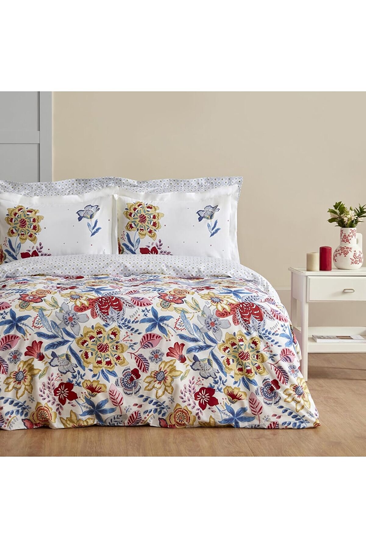 STOREMAX Persly%100 Pamuk Tek Kişilik Nevresim Takımı Mavi 1014773