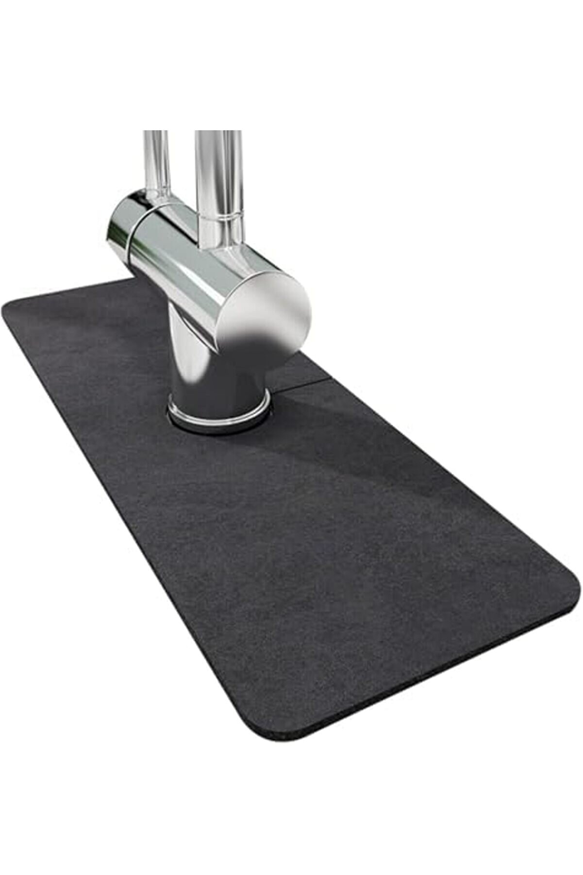 Eli̇zzashop Sarmal Tasarımlı Musluk Kurutma Pedi̇ – 38X13 Cm Mi̇krofi̇ber Süper Emi̇ci̇ Tezgah Koruyucu –