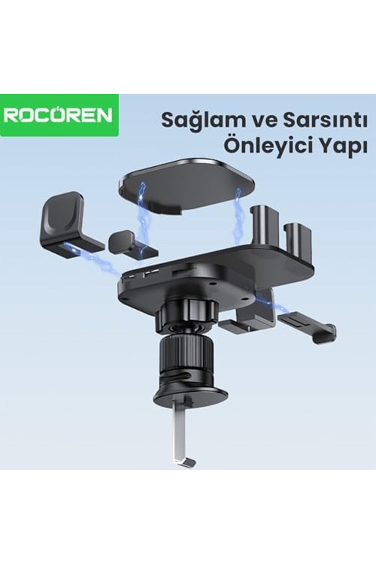 Metal Kancalı Havalandırma Destekli̇ Araç İçi̇ Telefon Tutucu 1175713