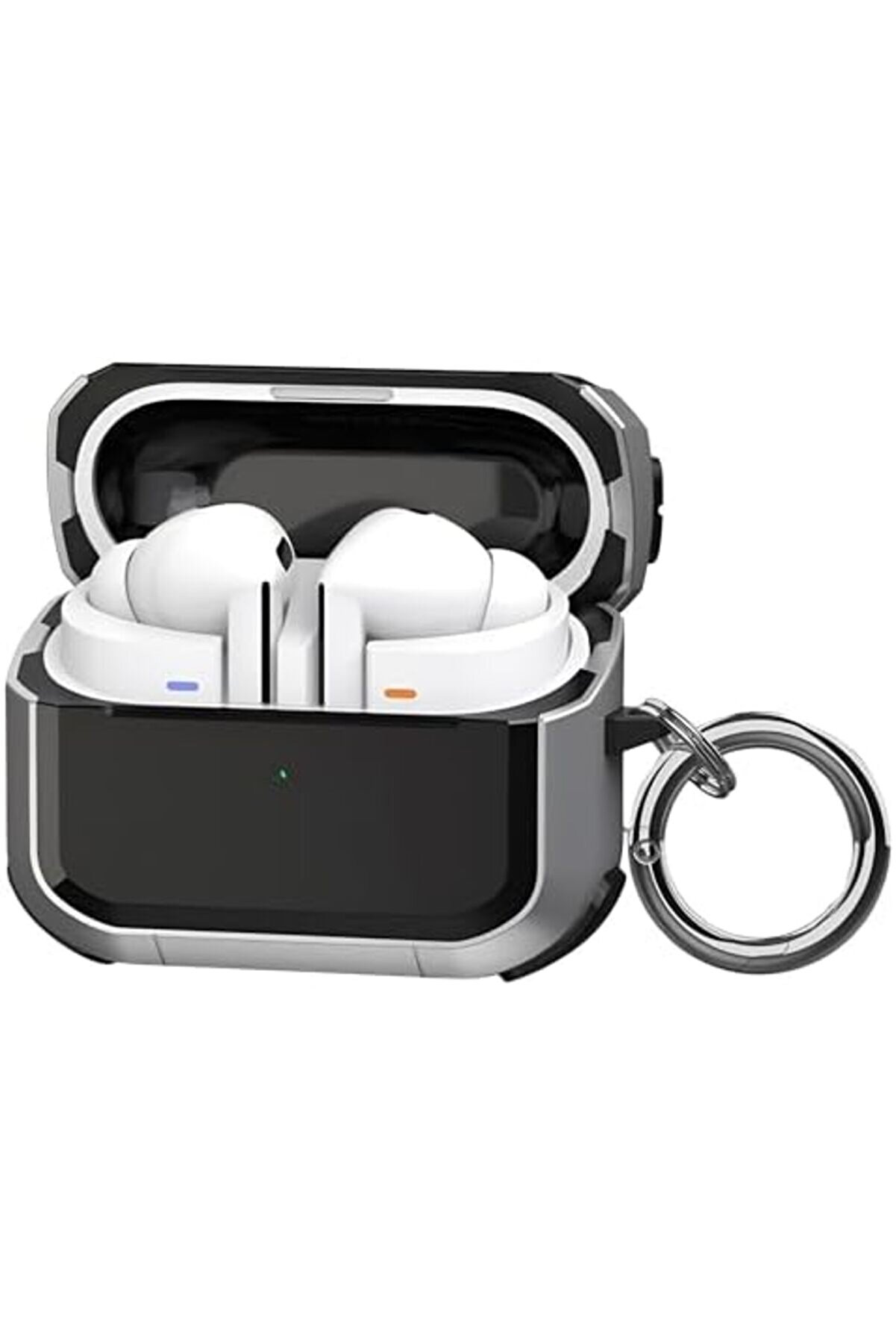 Buds 3 Pro Ve Buds 3 Uyumlu Darbelere Karşı Ultra Güçlü Çi̇ft Renkli̇ Sert Kenar Mat Si̇li̇kon Kılıf (Gr