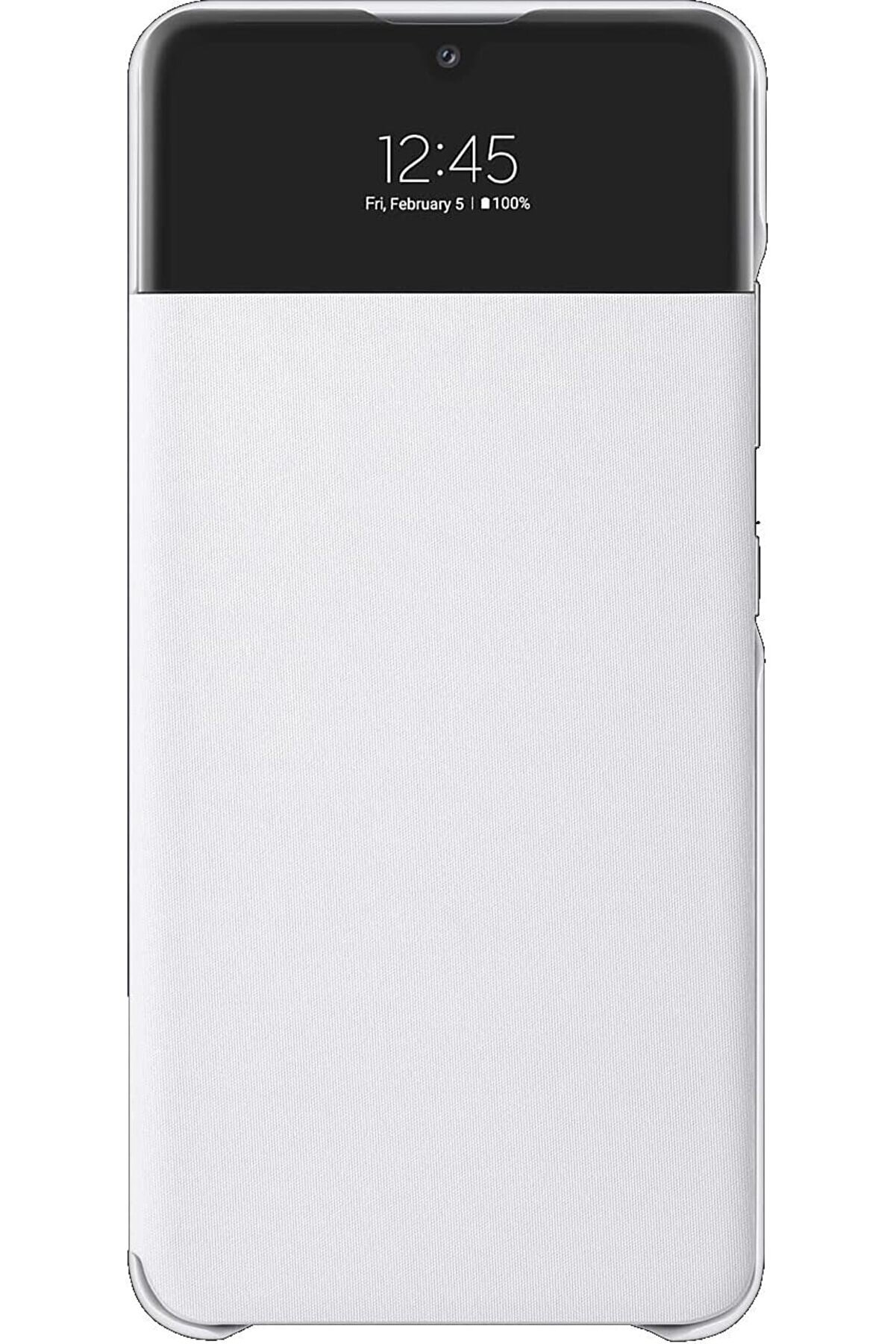 A32 S Vi̇ew Akıllı Kılıf Kapaklı C&uuml;zdan, Beyaz Ef-Ea325P 1014773