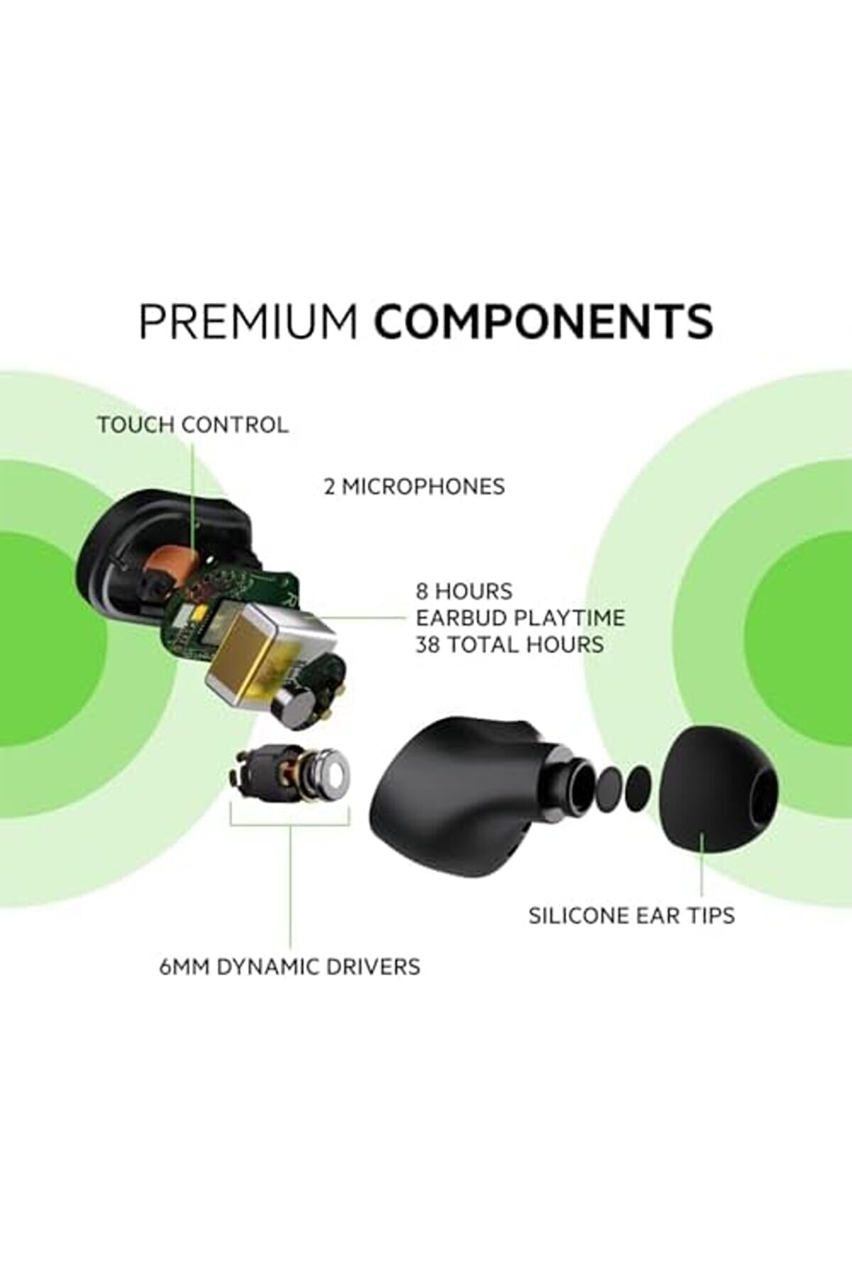 Play Kulak İçi̇ Kulaklık, Si̇yah 1014773