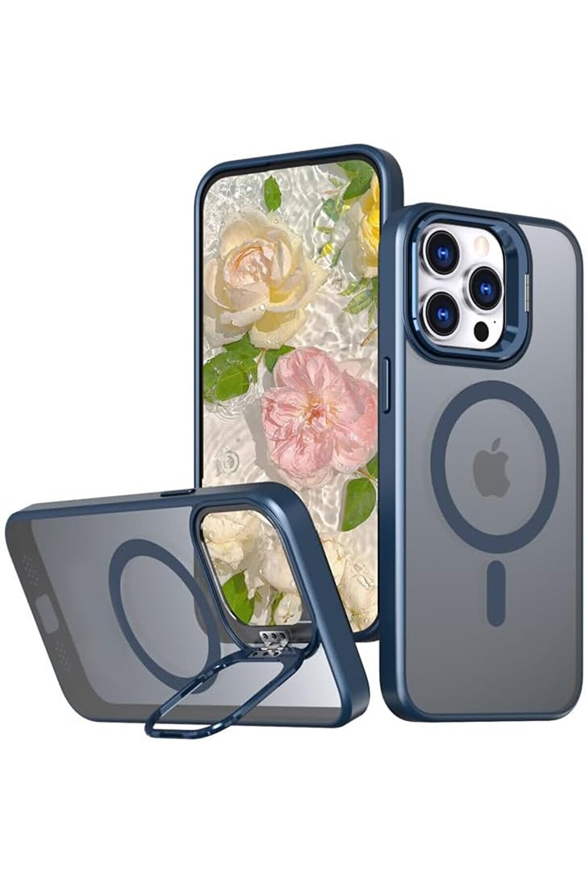 STOREMAX 15 Pro Max uyumlu Metal Lens Koruma Çerçevesi/ Güçlü Bağımsız Buton Hoparlör Koruma Mat Şeffaf Telef