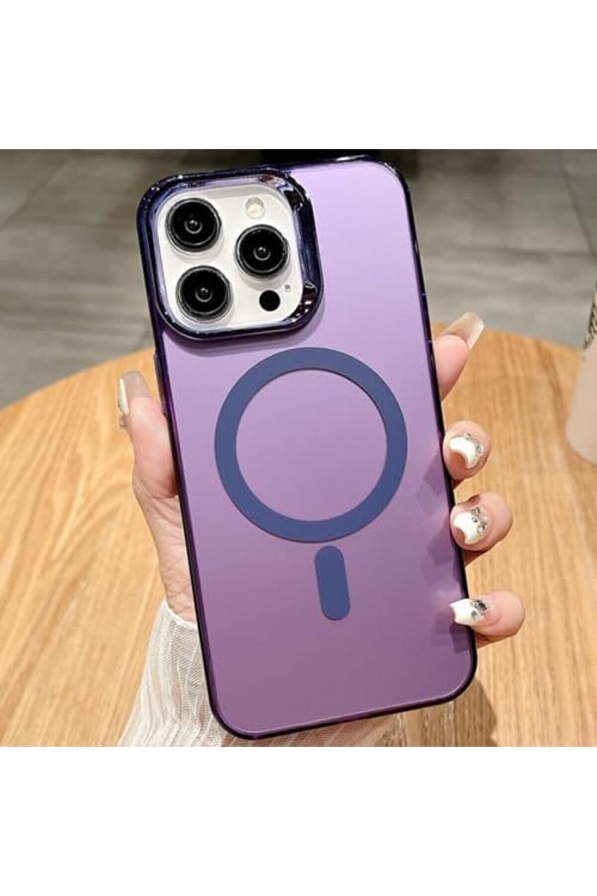 Mrtshoppng 15 Kılıf – Uyumlu Ski̇n Kapak | Şeffaf Darbe Emi̇ci̇ Koruma | Kablosuz Şarj Destekli̇ Telefon