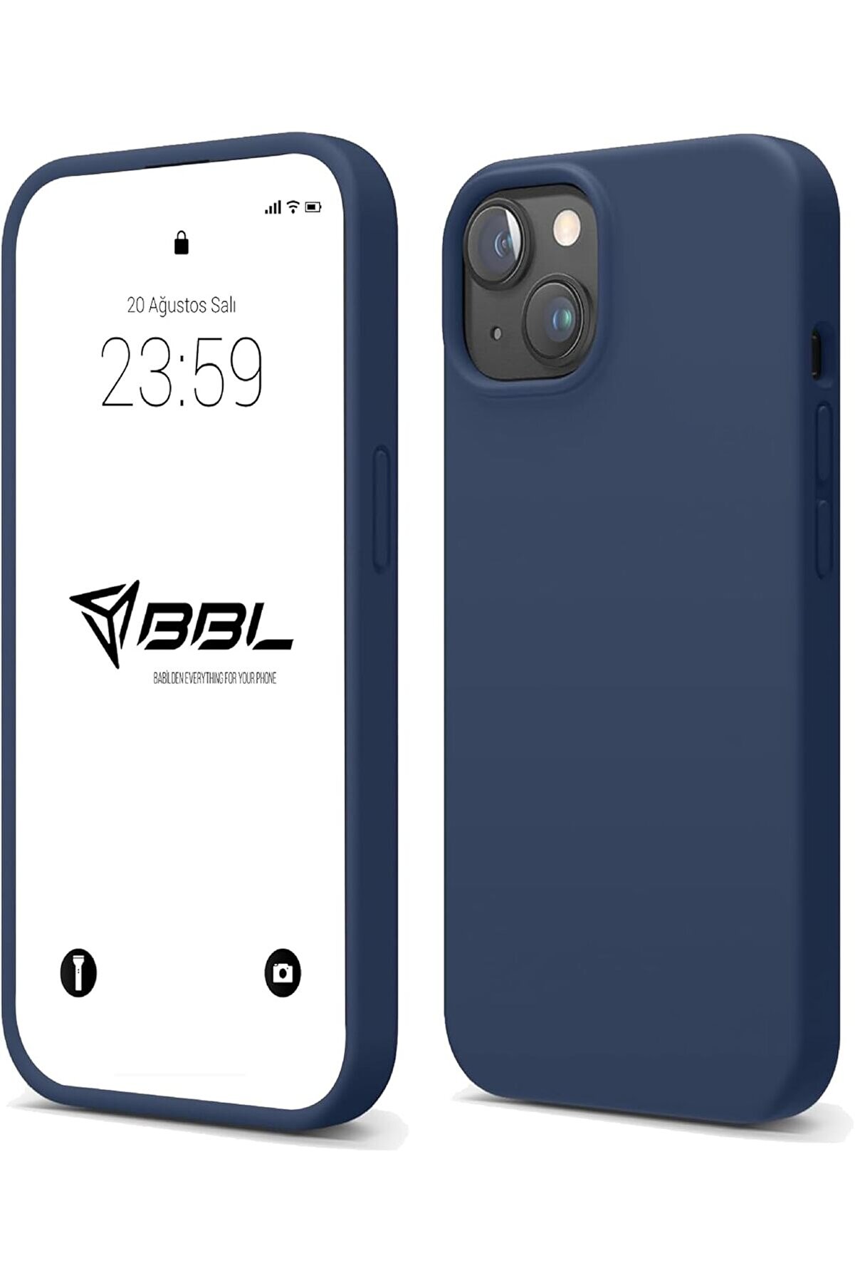 STOREMAX Kılıf Sıvı Silikon 3 Katmanlı Tam Kaplamalı Yumuşak Jel Kauçuk Kılıf Kapak ( 15 Lacivert) 1014773