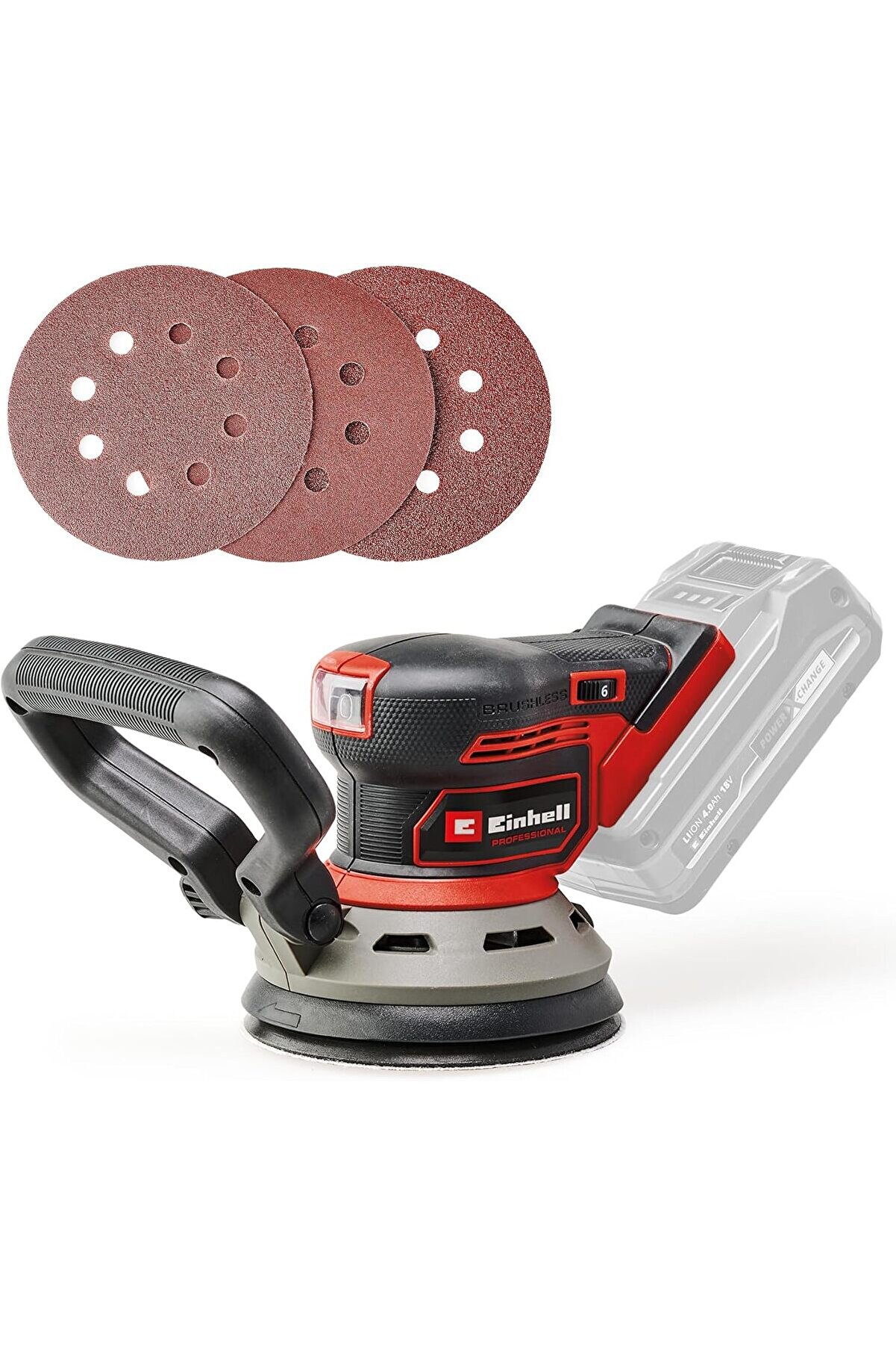 STOREMAX Professional Akülü Eksantrik Zımpara TP-RS 18/32 Li BL-Solo Power X- (18 V, Kömürsüz motor, 3,2 mm s