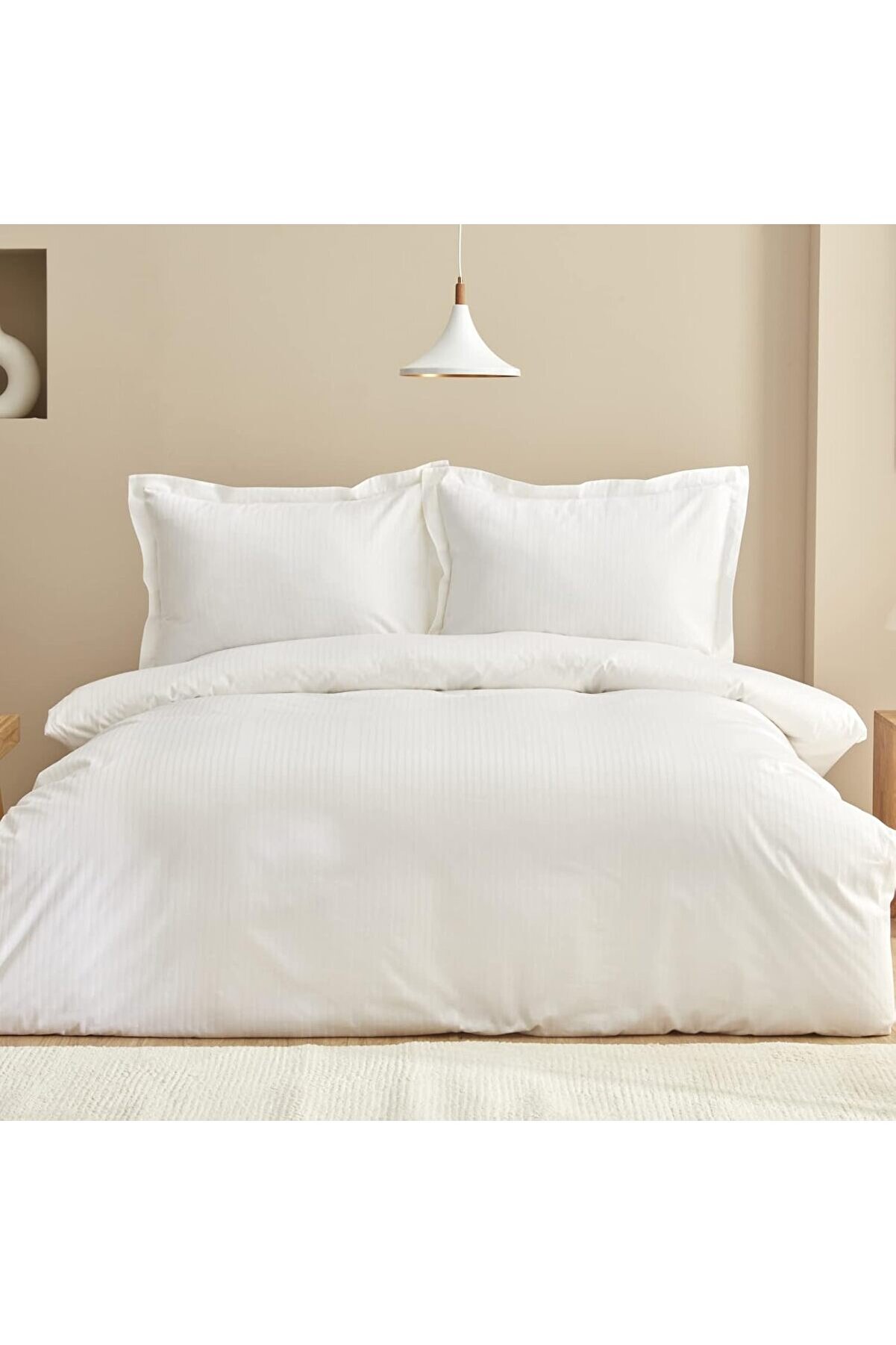 STOREMAX Uniq%100 Pamuk Çift Kişilik Nevresim Takımı Beyaz 1014773