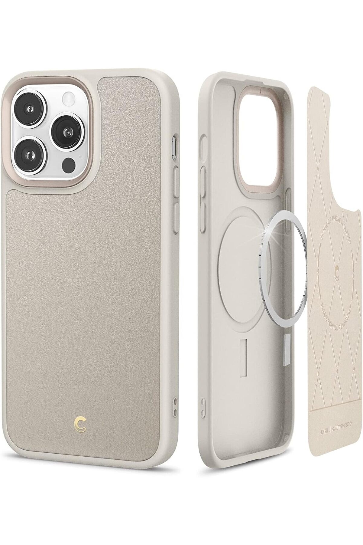 STOREMAX Ciel by 14 Pro Kılıf Kajuk Mag özellikli Cream - ACS05027 1014773