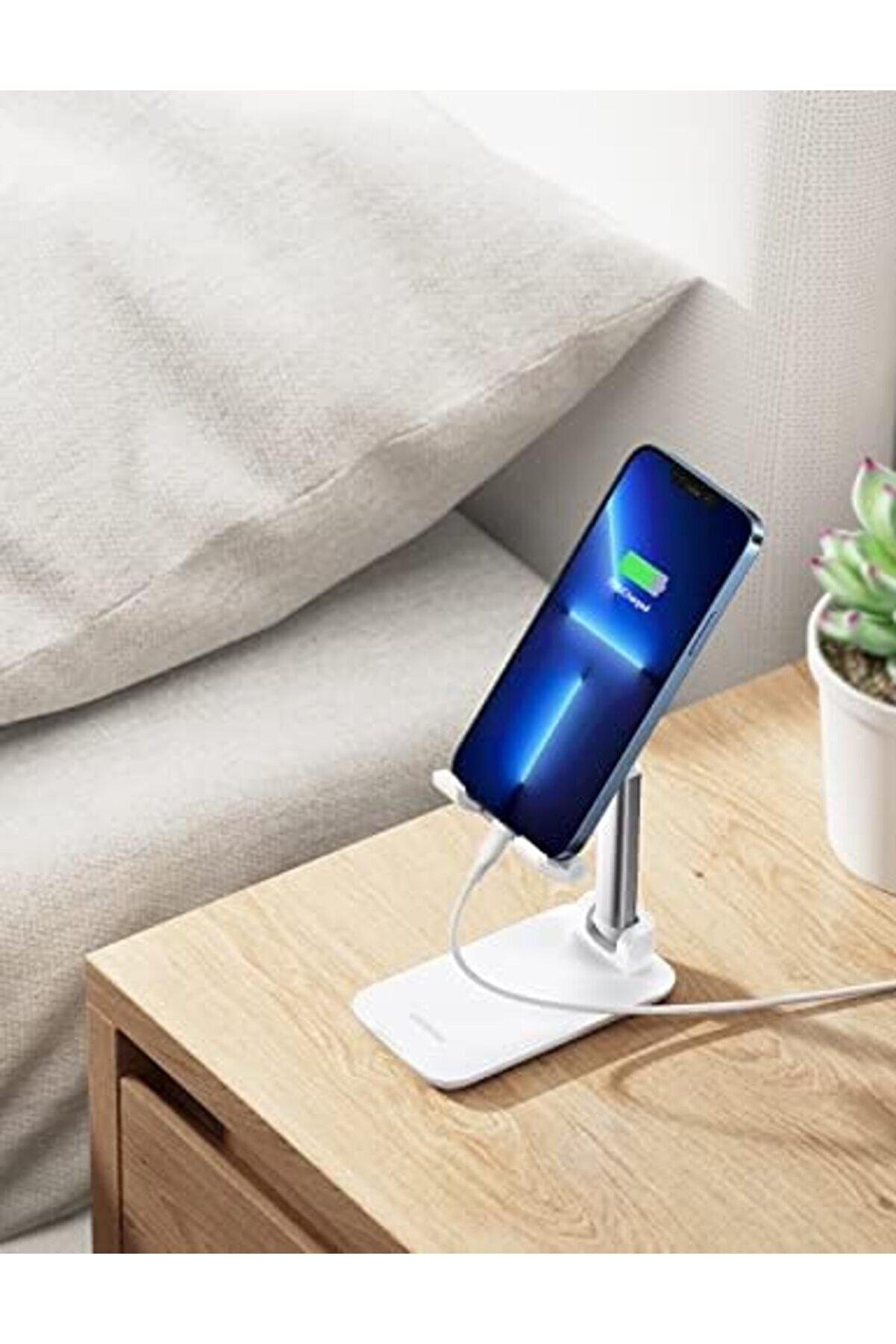 Katlanabi̇li̇r Telefon Tutacağı İle Uyumlu (Beyaz) 1014773