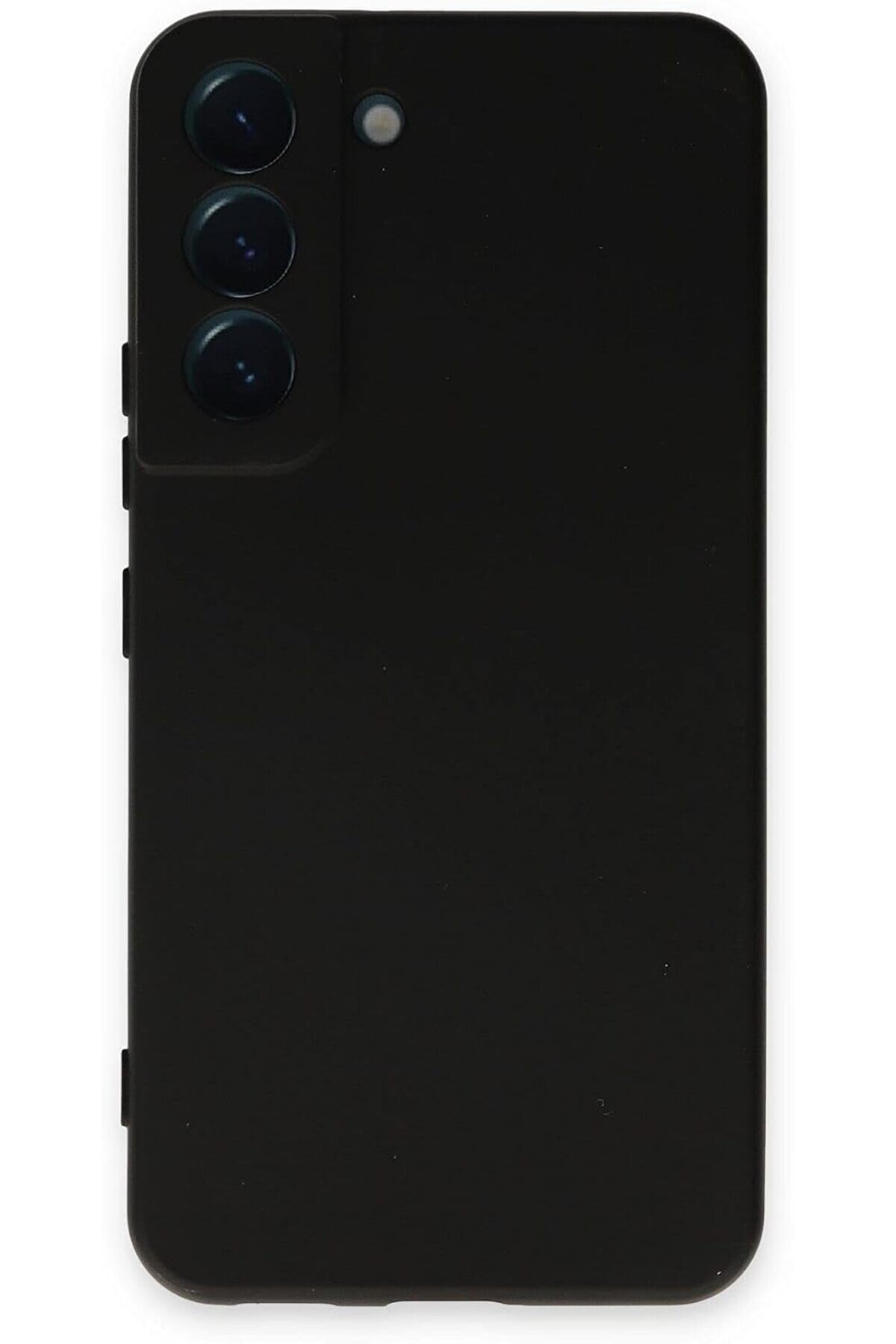 STOREMAX İletişim S22 ile uyumlu Kapak Kamera Korumalı Içi Kadife Lansman Silikon Kılıf - Siyah 1014773