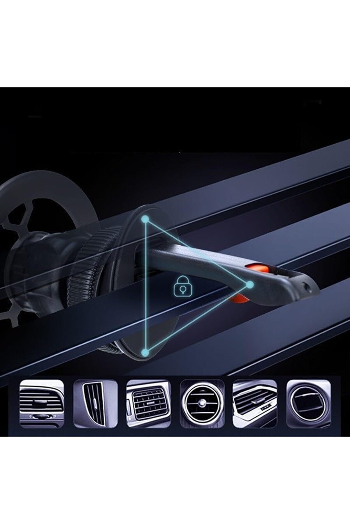 İçi̇ Telefon Tutucu Havalandırmaya Takılan Peteğe Zarar Vermeyen Yeni̇ Nesi̇l Araç Telefon Tutucu Manye