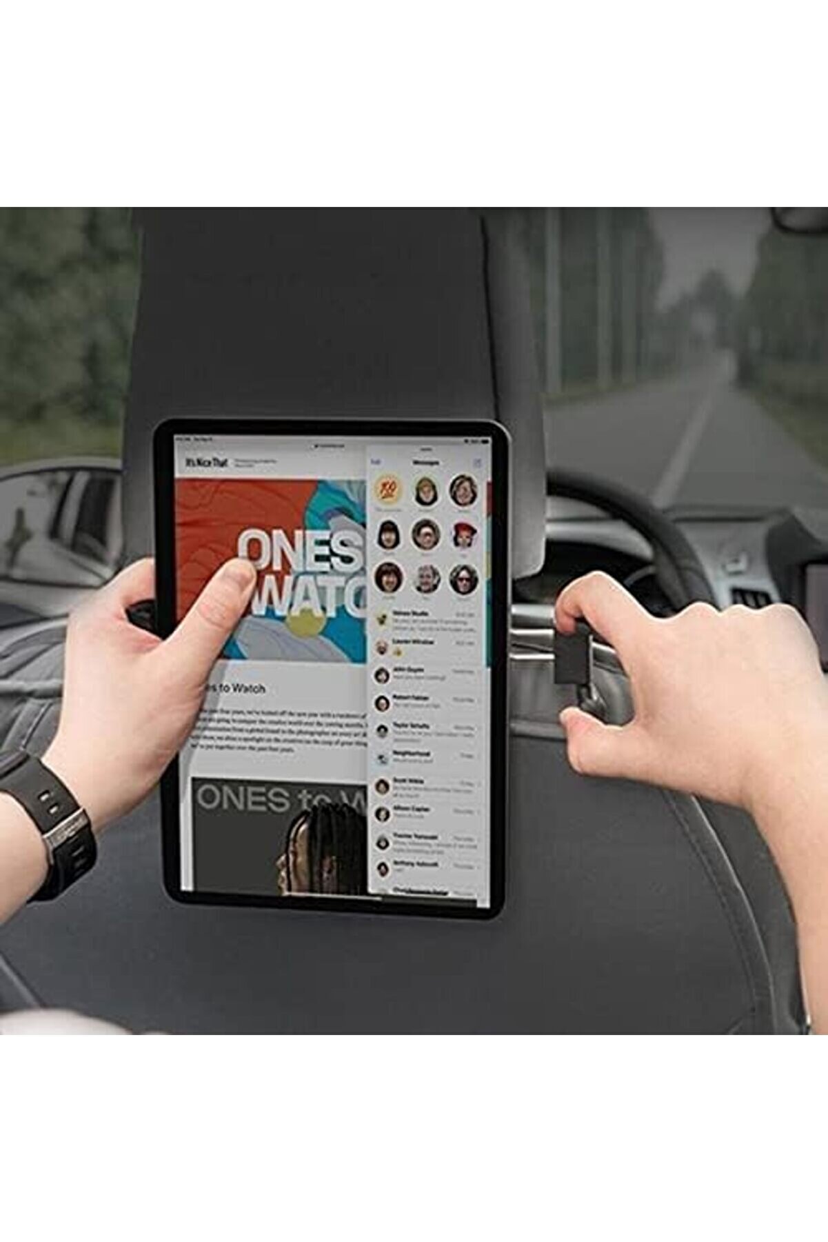 T55 Araç İçi̇ Koltuk Başlığı Telefon Tablet Tutucu 1014773