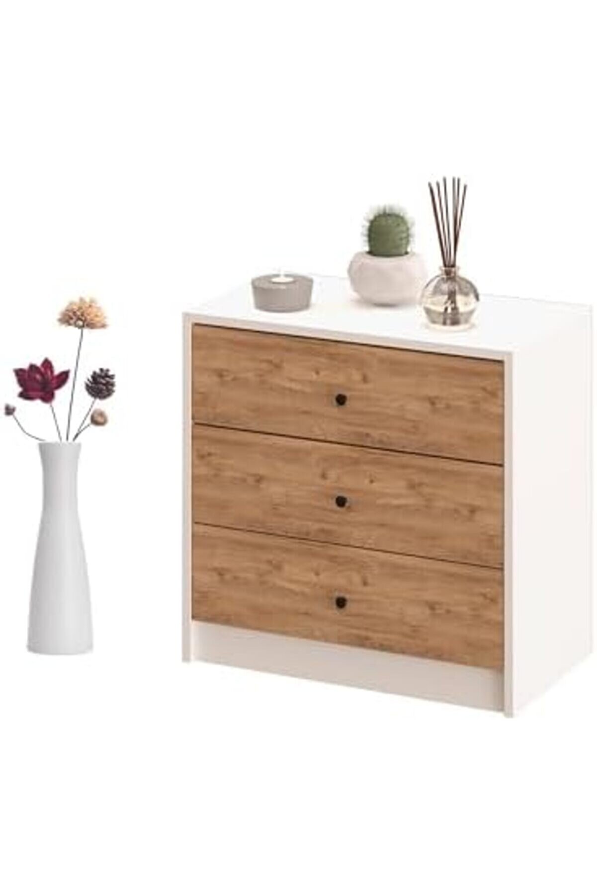 3 Çekmeceli̇ 2 Renkli̇ Şi̇fonyer 1014773