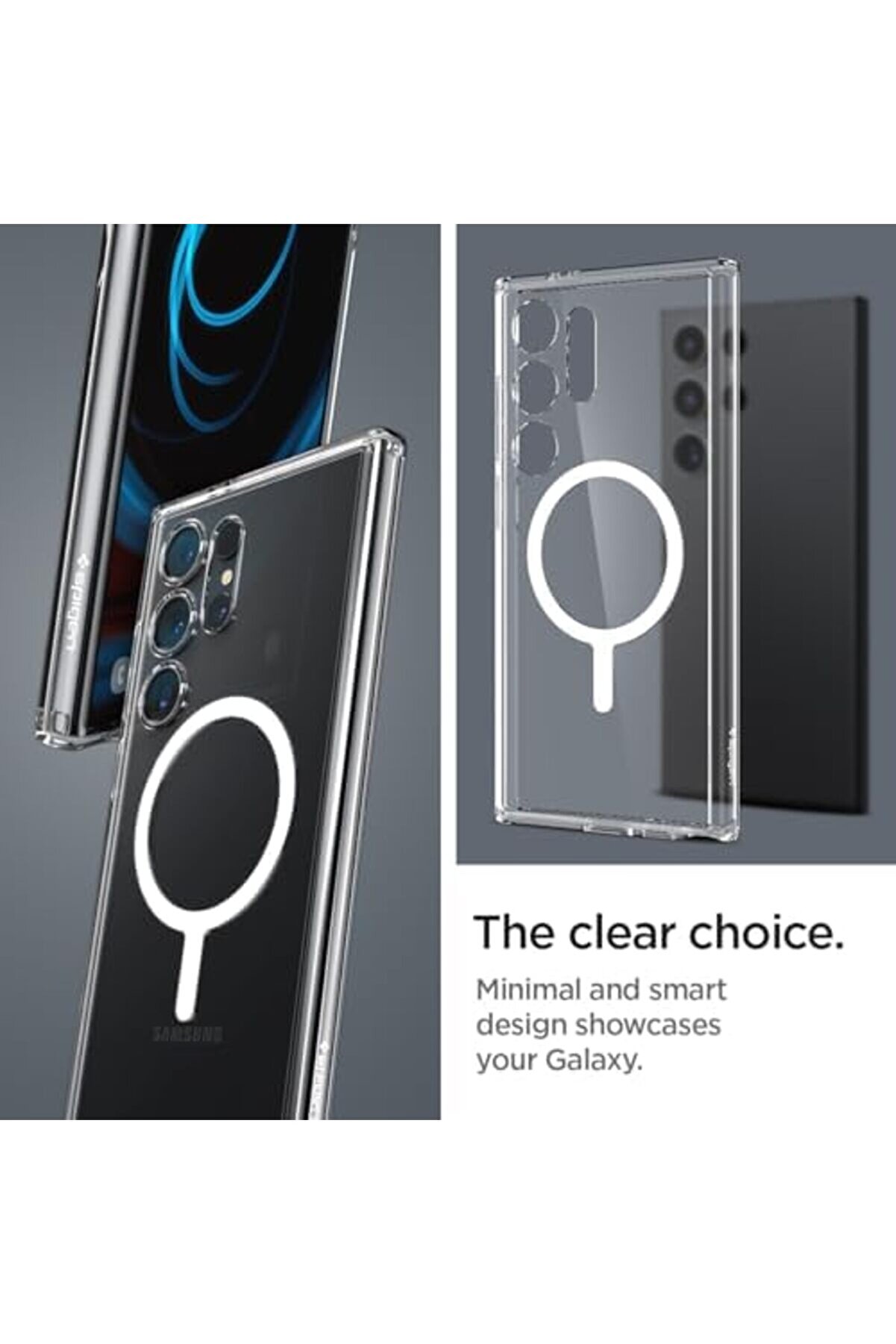 S24 Ultra Kılıf Ultra Onetap Metal Ri̇ng Magfi̇t - Acs07