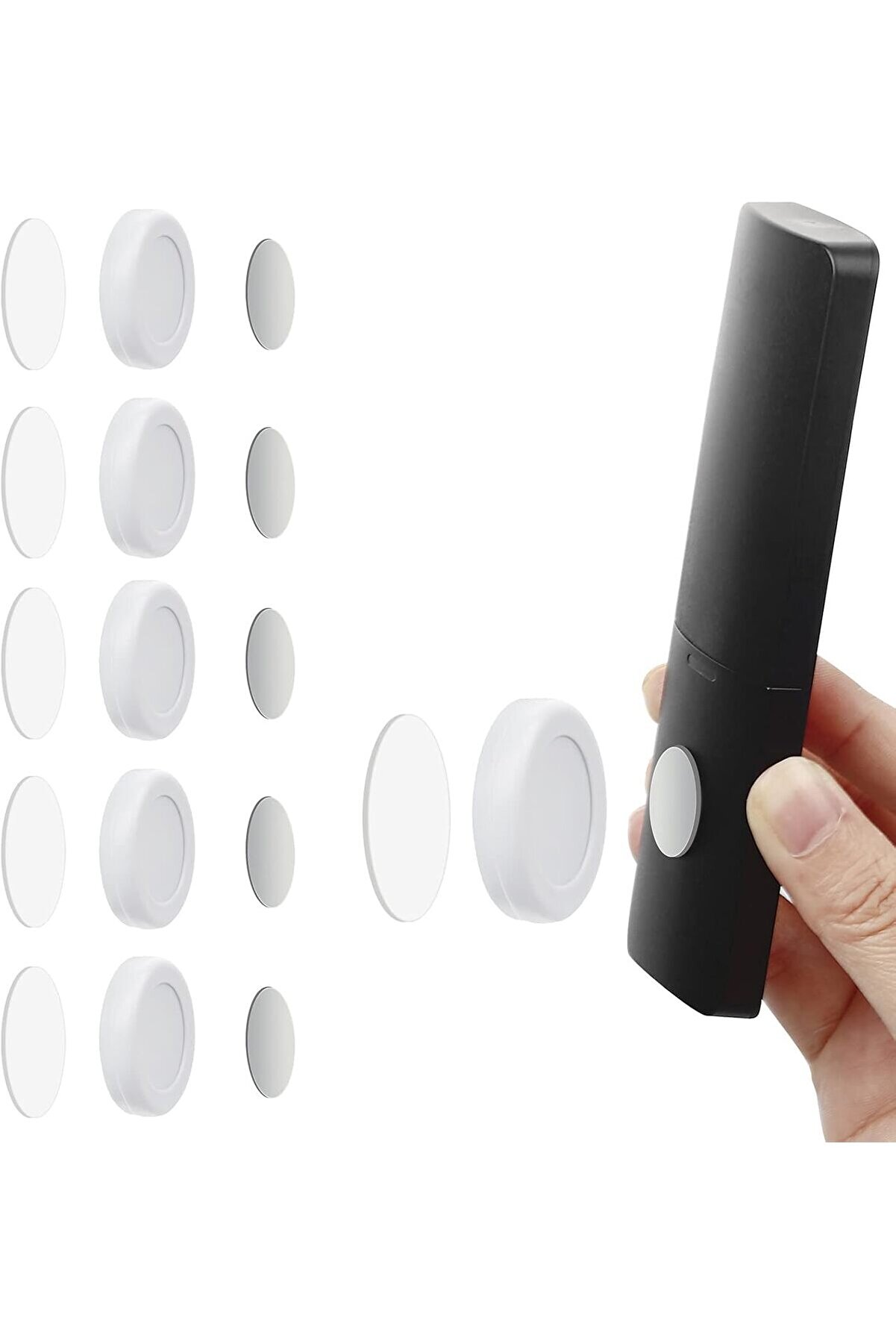 STOREMAX 6'lı Manyetik Uzaktan Kumanda Tutucu Seti, TV, Klima ve Kumandaları için Duvara Monte Kendinden