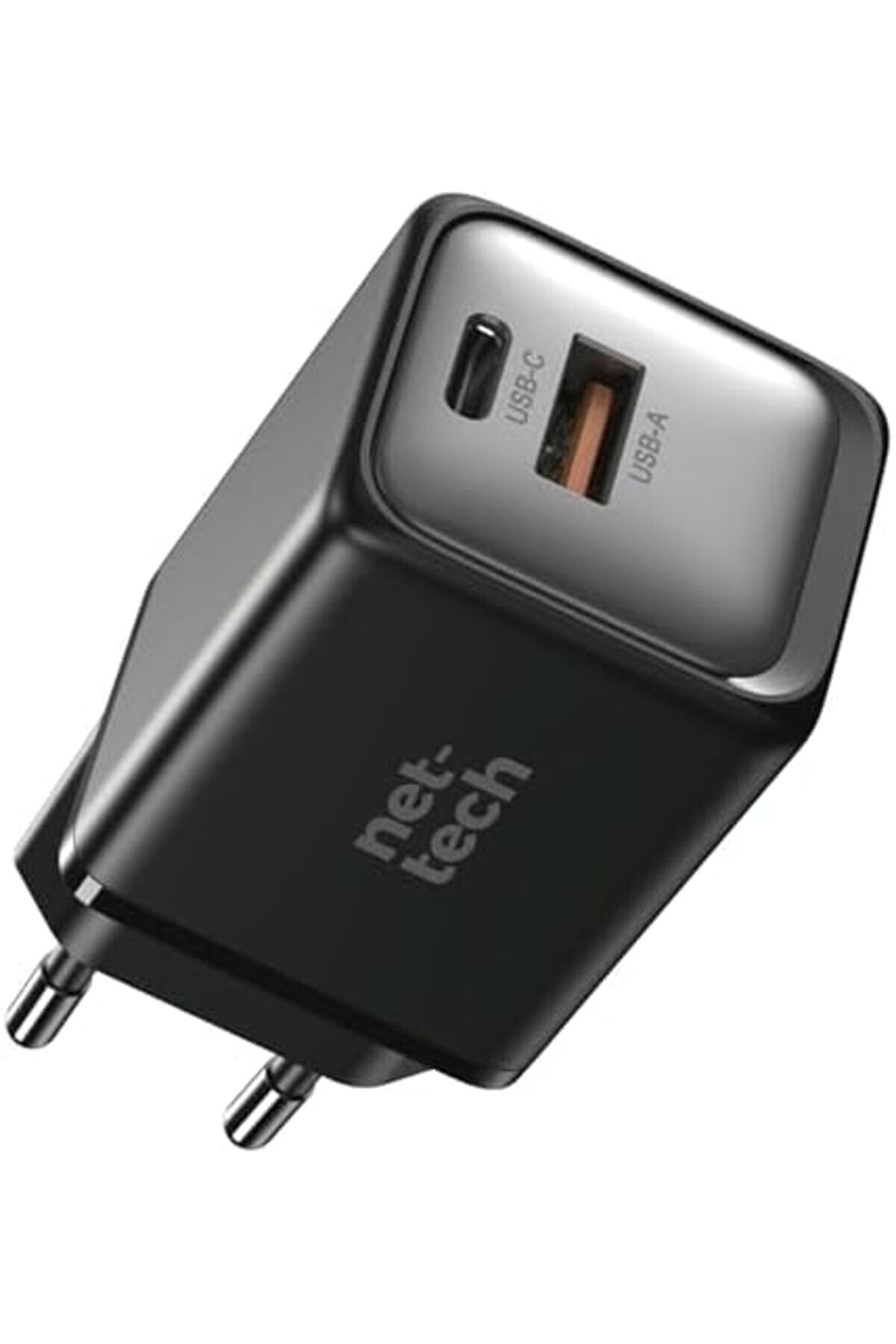 45W Gan Teknoloji̇li̇ Hızlı Şarj – Si̇yah, Çi̇ft Gi̇ri̇ş (Usb-C & Usb-A), Type-C Uyumlu, Kompakt Ve Güçlü
