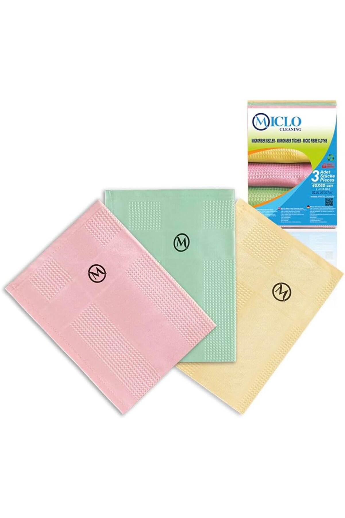 STOREMAX CLEANING | Mikrofiber Temizlik Bezi 3'lü Set | Sihirli Bez | Cam, Ayna Bezi | Soft Seri 101477