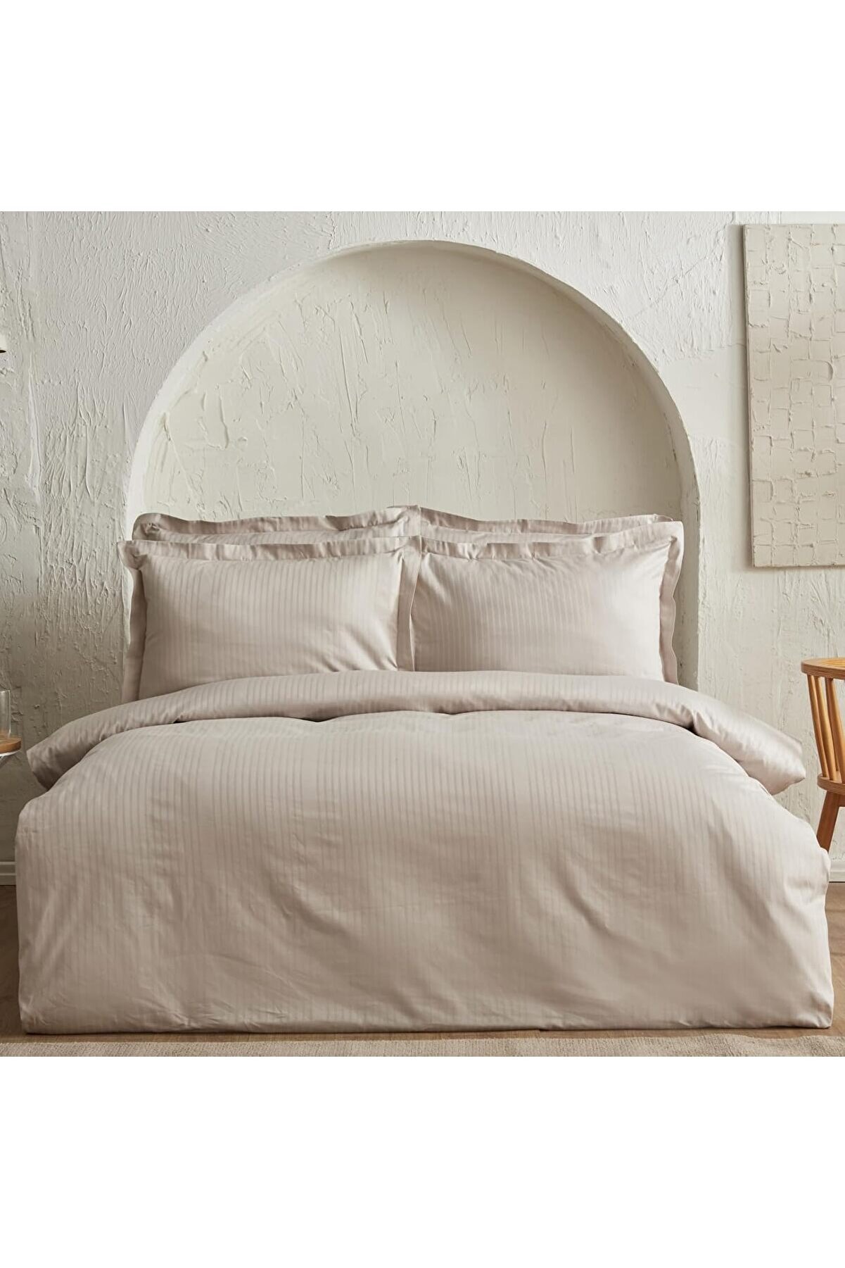 STOREMAX Uniq%100 Pamuk Çift Kişilik Nevresim Takımı Taş 1014773