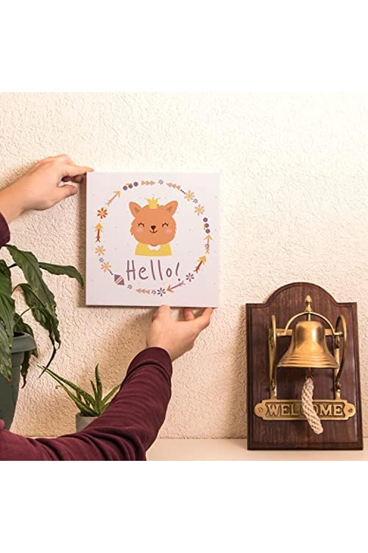 Odasına &Ouml;zel Kunduz Tasarımlı Kanvas 1014773