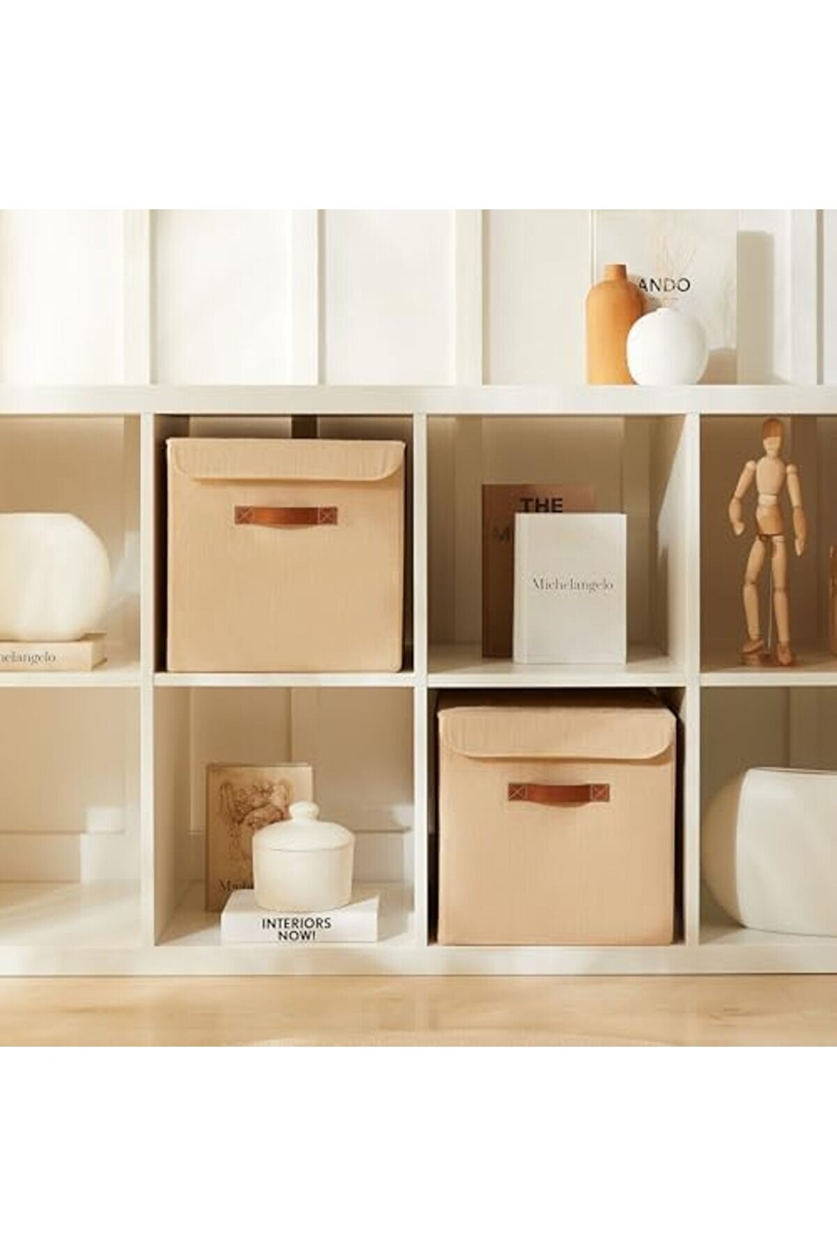 Eli̇zzashop Home Texti̇le 2 Li̇ Jüt Keten Kumaş Kutu Set 30 X 30 X 30 Cm Eli̇zzashop 1174223