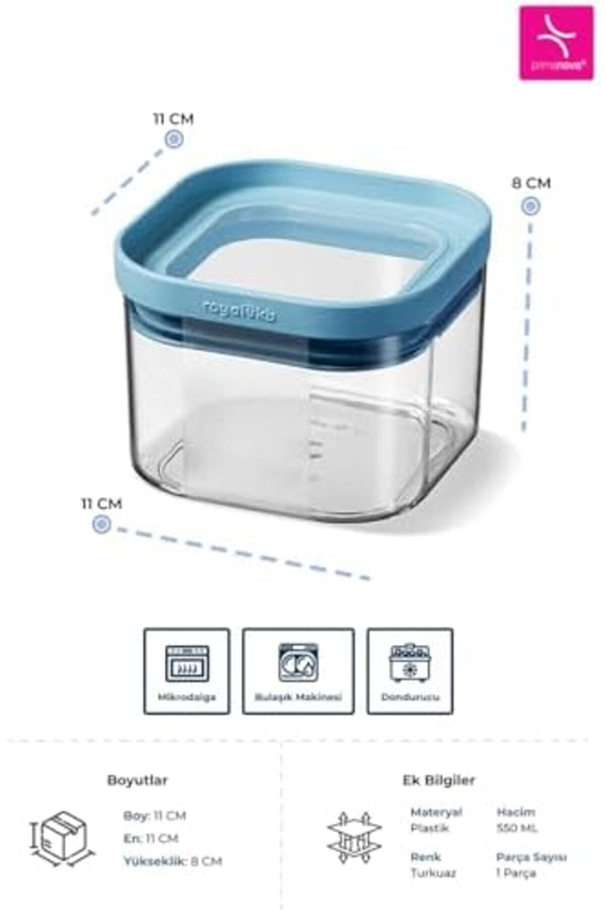 Kuru Gıda Saklama Kabı 550 Ml 1014773