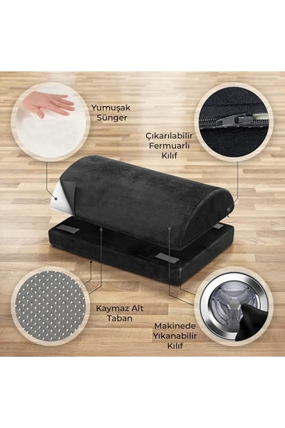 - Çalışma Masası Altı İçi̇n Ergonomi̇k Ayak Desteği̇, Ofi̇s Koltuğu Ve Oyun Koltuğu İçi̇n Ayak Yastığı, A
