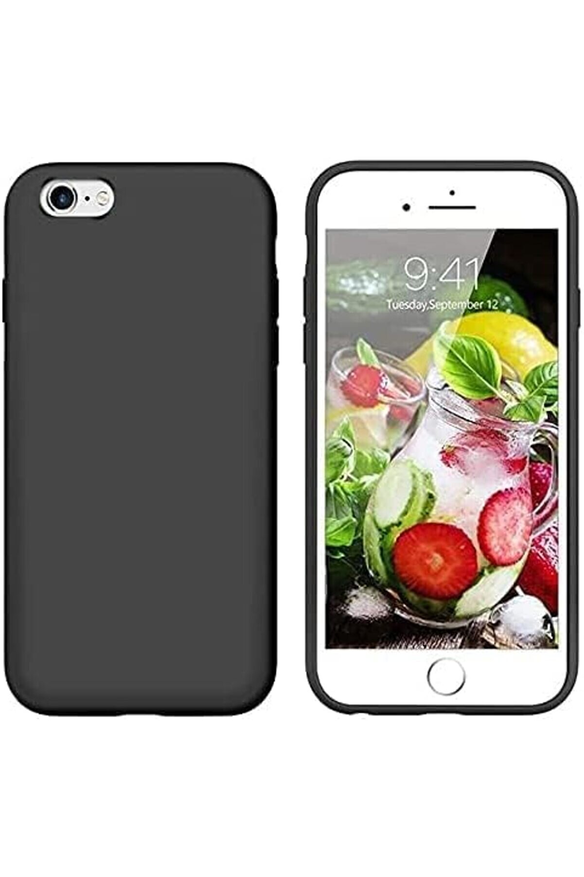 STOREMAX AKSESUAR 6 / 6S ile Uyumlu İ&ccedil;i Kadife Dışı Mat Yapıya Sahip Koruma Sağlayan Lansman Silikon Kılıf (S