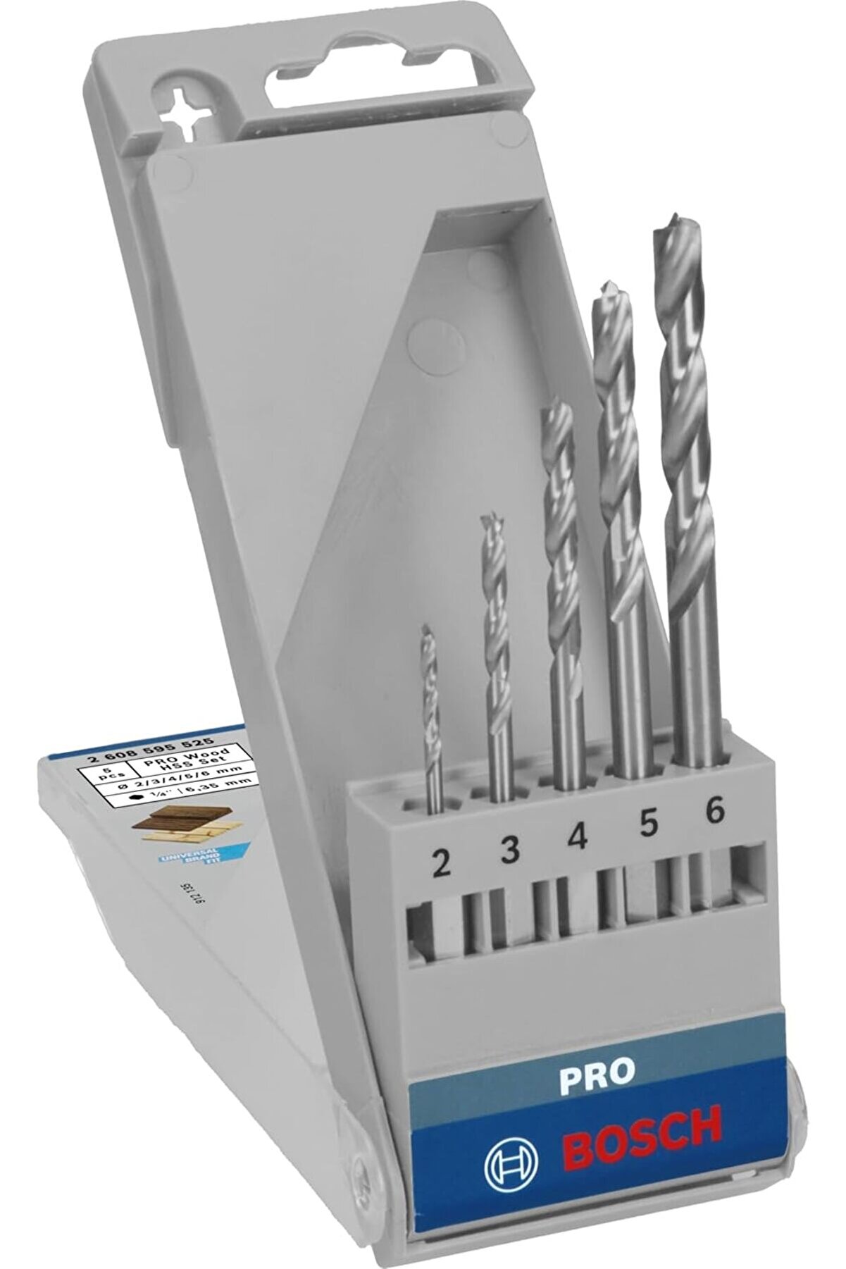 STOREMAX Professional Accessories Matkap ve Kırıcı Delici Uçları, Ahşap Matkap, Gri, 5 Adet 1175713