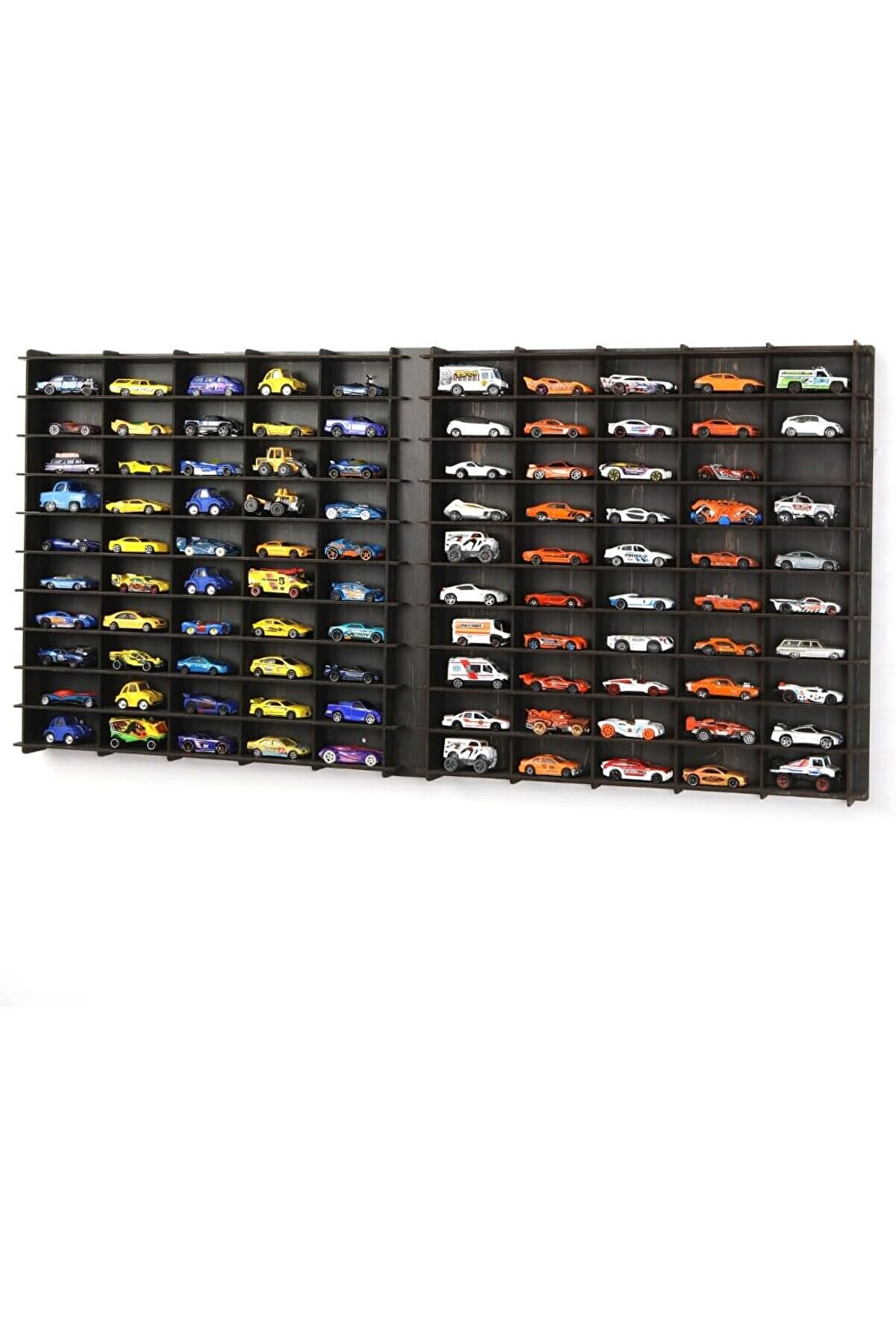 STOREMAX Ölçek Oyuncak Hobi 100 Araçlık Set Model Oyuncak Araba Rafı-Eskitme Siyah 1014773