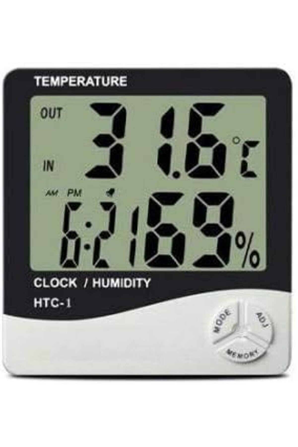 STOREMAX Duvara Asılabilen Saatli ve Nem Ölçer Termometre Higrometre 1014773