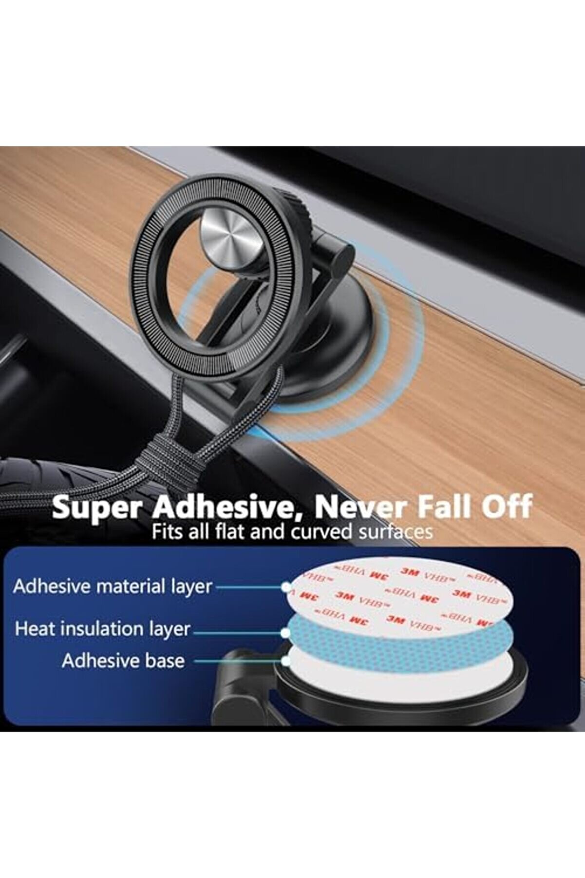 11-16 Pro Max Uygun Manyeti̇k Katlanabi̇li̇r Araç İçi̇ Telefon Tutucu Her Modele Uygun Torpi̇do Ve Yapışa