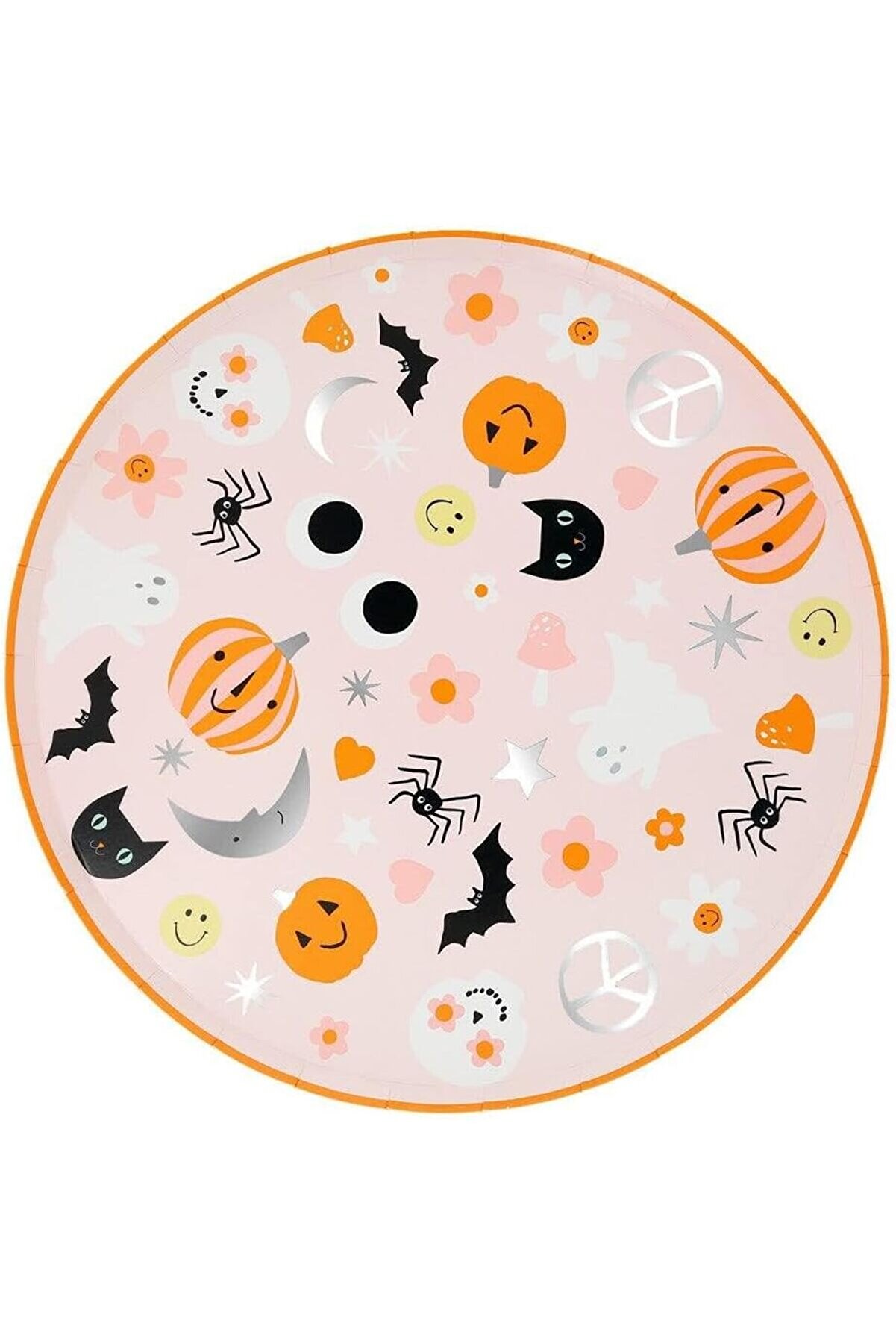 STOREMAX Meri - Groovy Halloween Icon Dinner Plates - Cadılar Bayramı Karakterli Tabaklar (L) (8'li) 11
