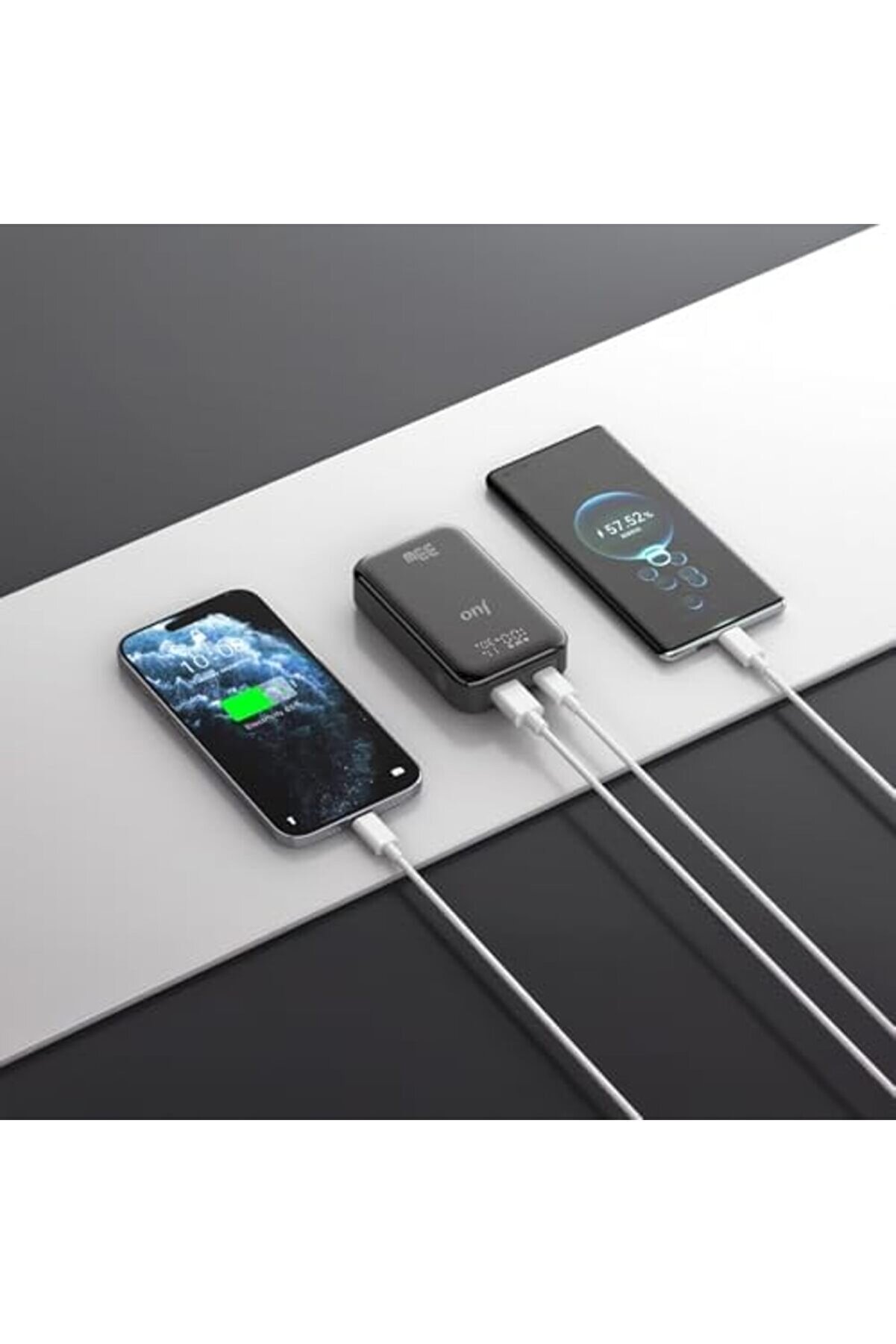 Pltnstoreshop 10000Mah 33W Led Watt Amper Göstergeli̇ Usb-A + Type-C Powerbank Taşınabi̇li̇r Hızlı Şarj