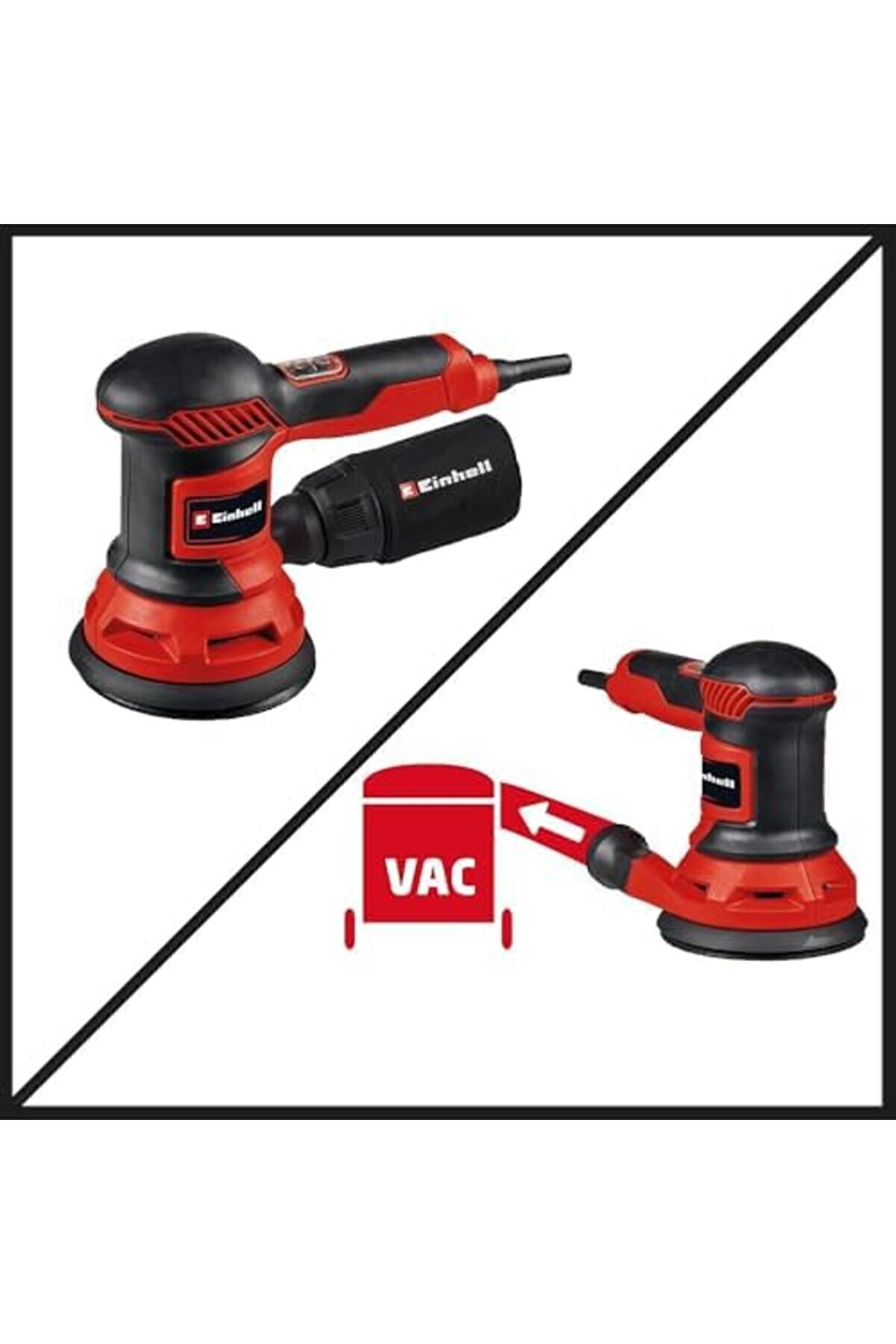 Eksantri̇k Zımpara Tc-Rs 425 E (425 W, 25 Adet Ø 125 Mm Zımpara Di̇ski̇, P60, P80, P120 Zımpara Kağıdı