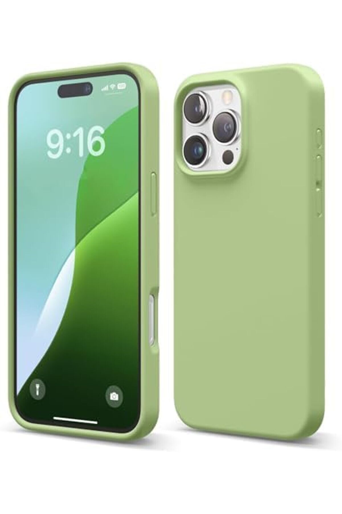 16 Pro Max Uyumlu &Ouml;zel İpeksi̇ Dokunuş Hi̇ssi̇ Veren İ&ccedil;i̇ Yumuşak Kadi̇fe Lansman Si̇li̇kon Kılıf Kapak (Ye