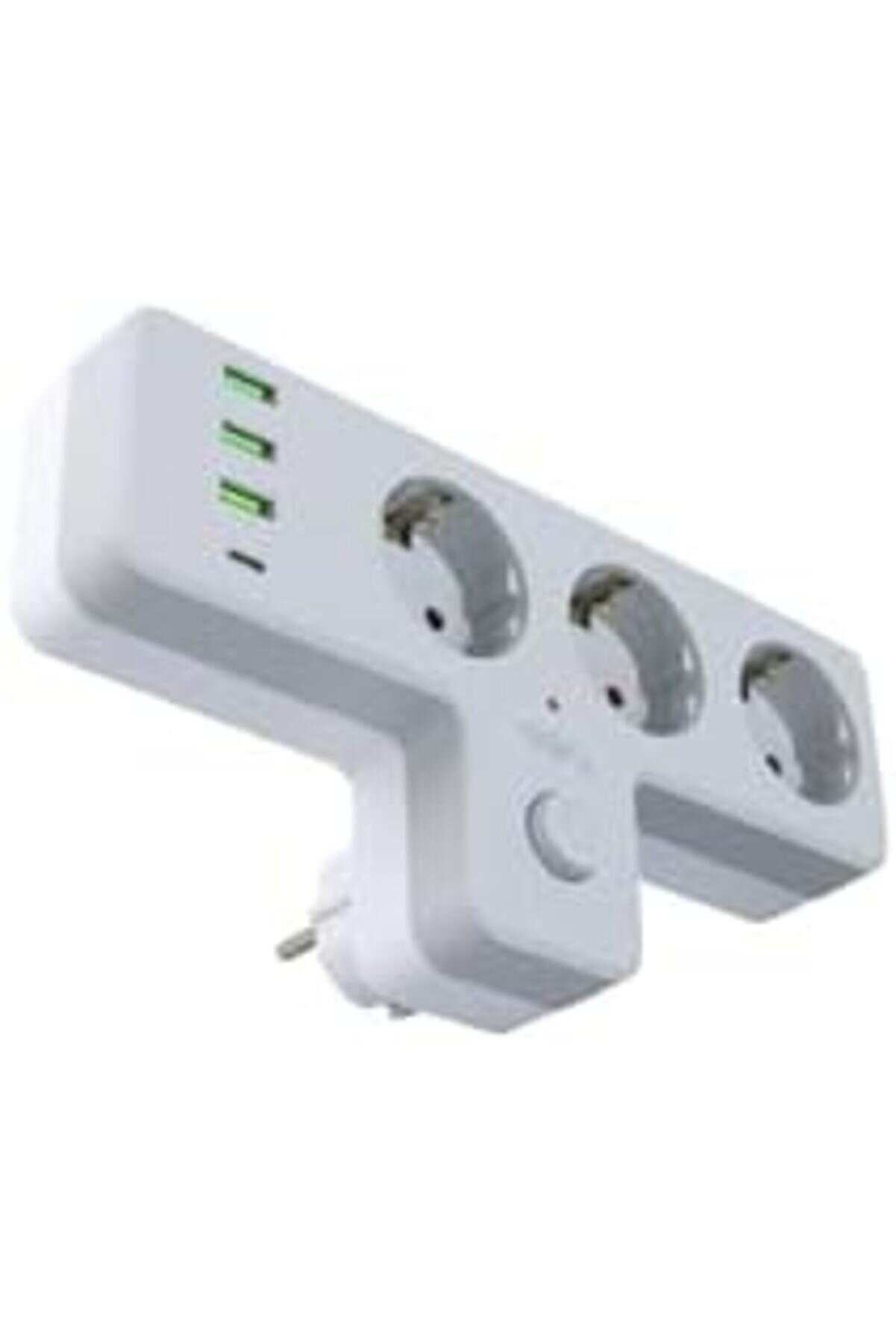 Lua Anahtarlı Topraklı Pri̇z, 3 Soketli̇ 3Xusb 2.4A, 1Xtype-C 20 Watt, Akım Korumalı Pri̇z, 10 A, 2500