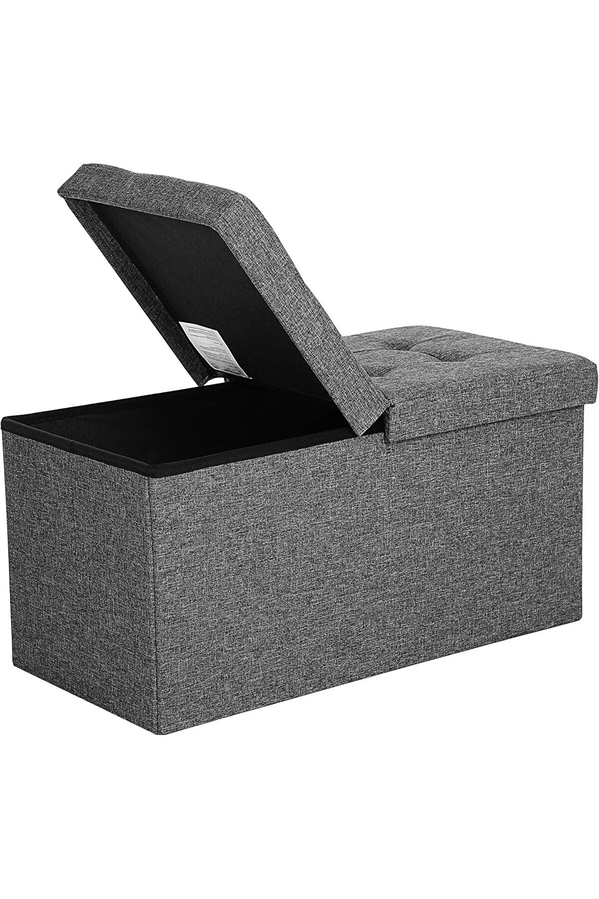 STOREMAX saklama alanlı tabure oturma bankı katlanabilir 2 kişilik yük kapasitesi 300 kg deri kırmızı 76 x 38