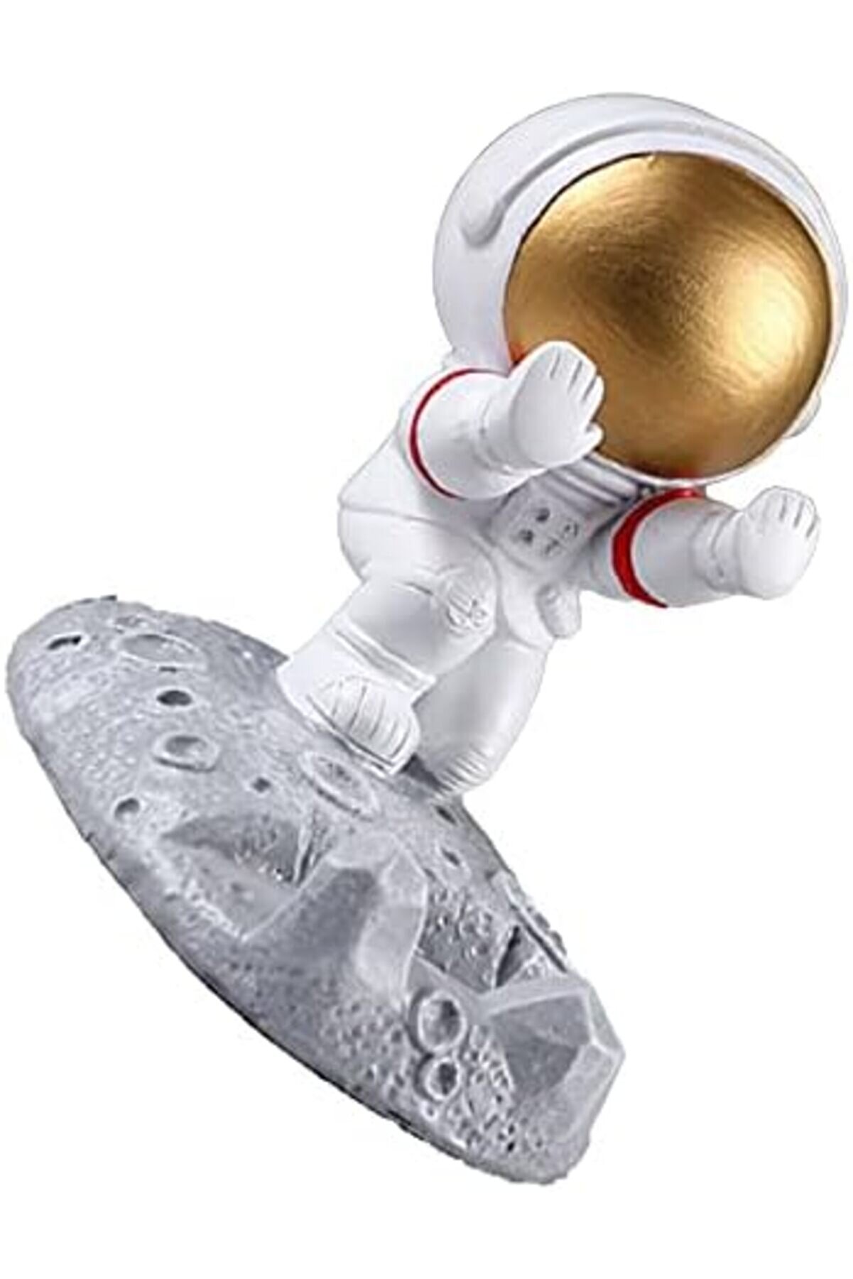 Eli̇zzashop Astronot Telefon Tutucu Astronot Şeki̇l Uzay Adamı Heykeli̇ Masaüstü Telefon Braketi̇ Masaüs