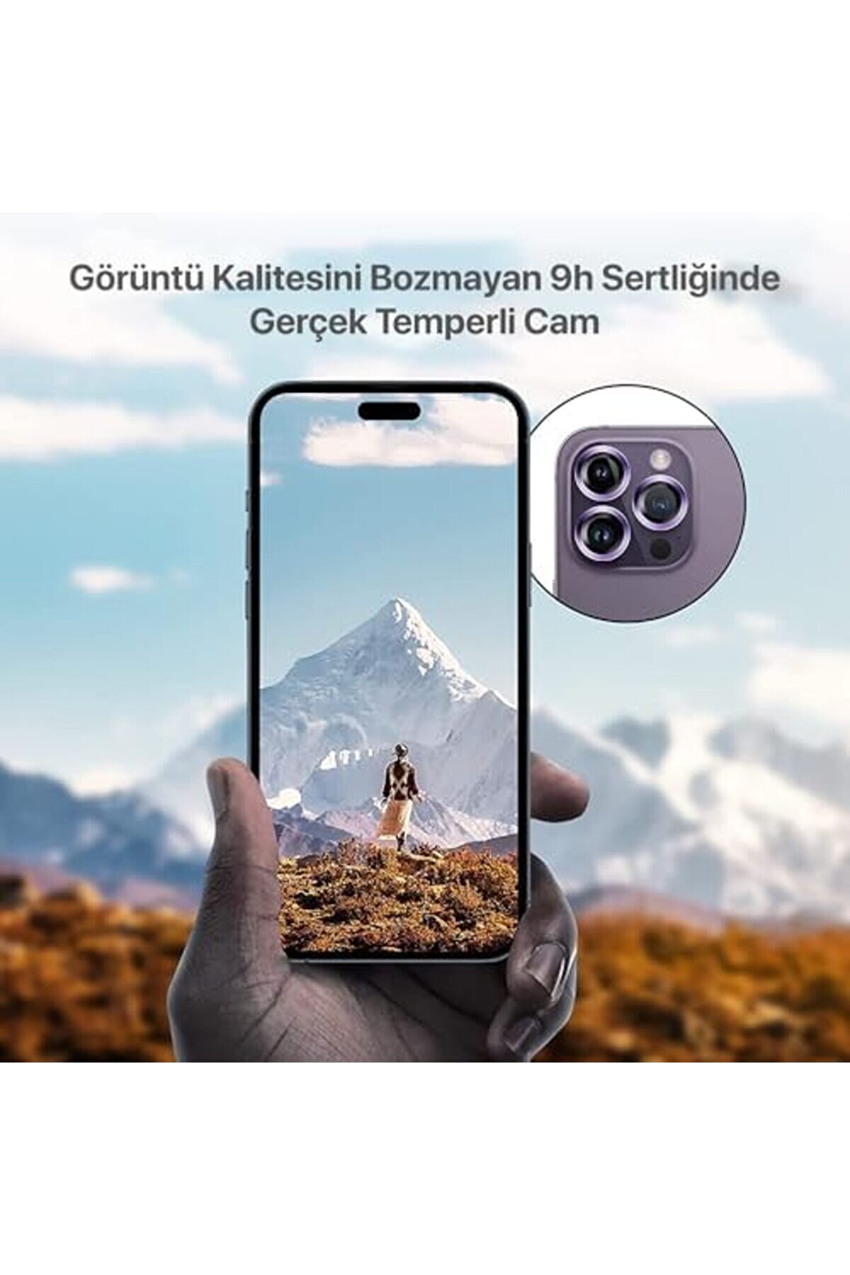 15 Pro - 15 Pro Max / 14Pro - 14Promax Modelleri̇ni̇n Tümüne Uyumlu Alaşım Çerçeveli̇ Ve 9H Sertli̇ği̇nde